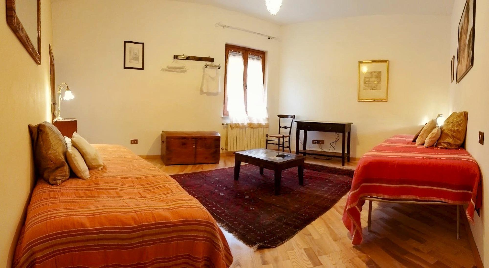 Salotto con 2 letti singoli