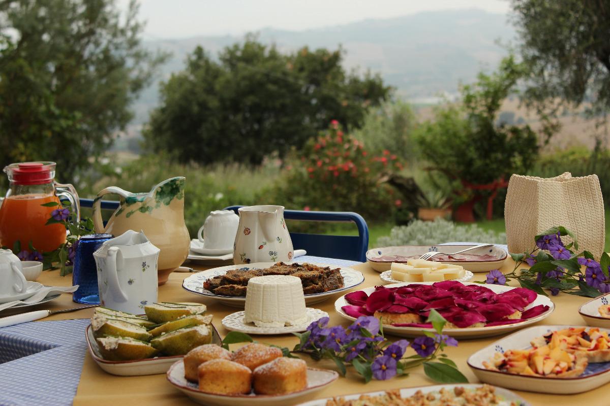 La colazione di B&B VENTO DI ROSE
