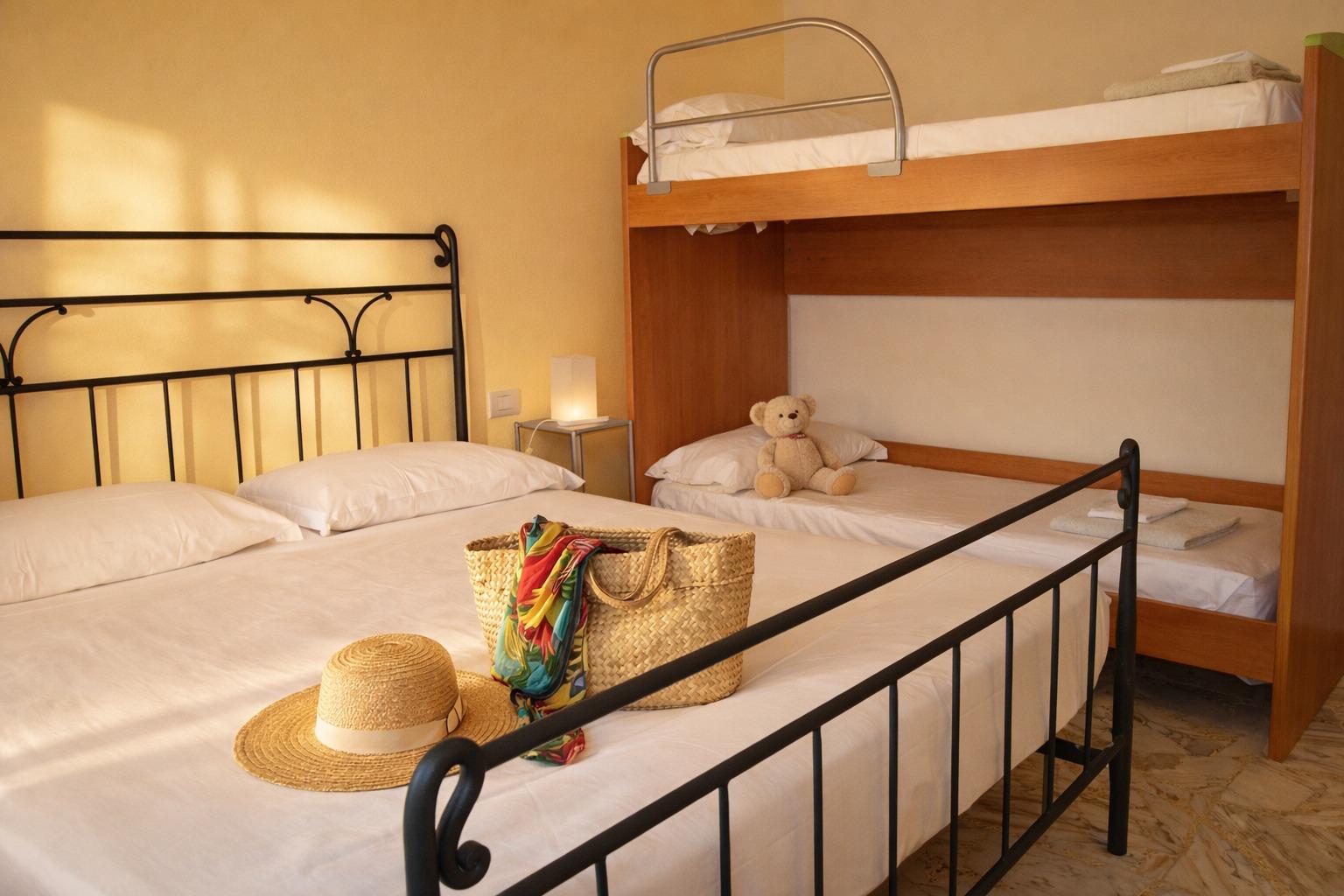 Camera Letto con Aria Condizionata e Letto a Castello