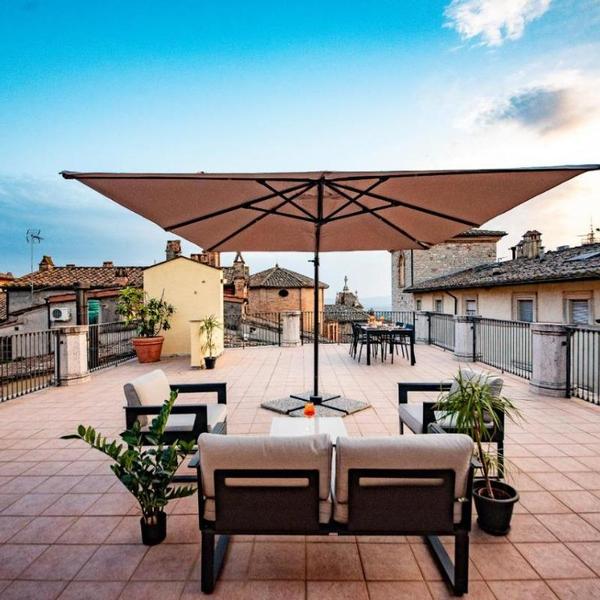 la terrazza felice in centro a perugia