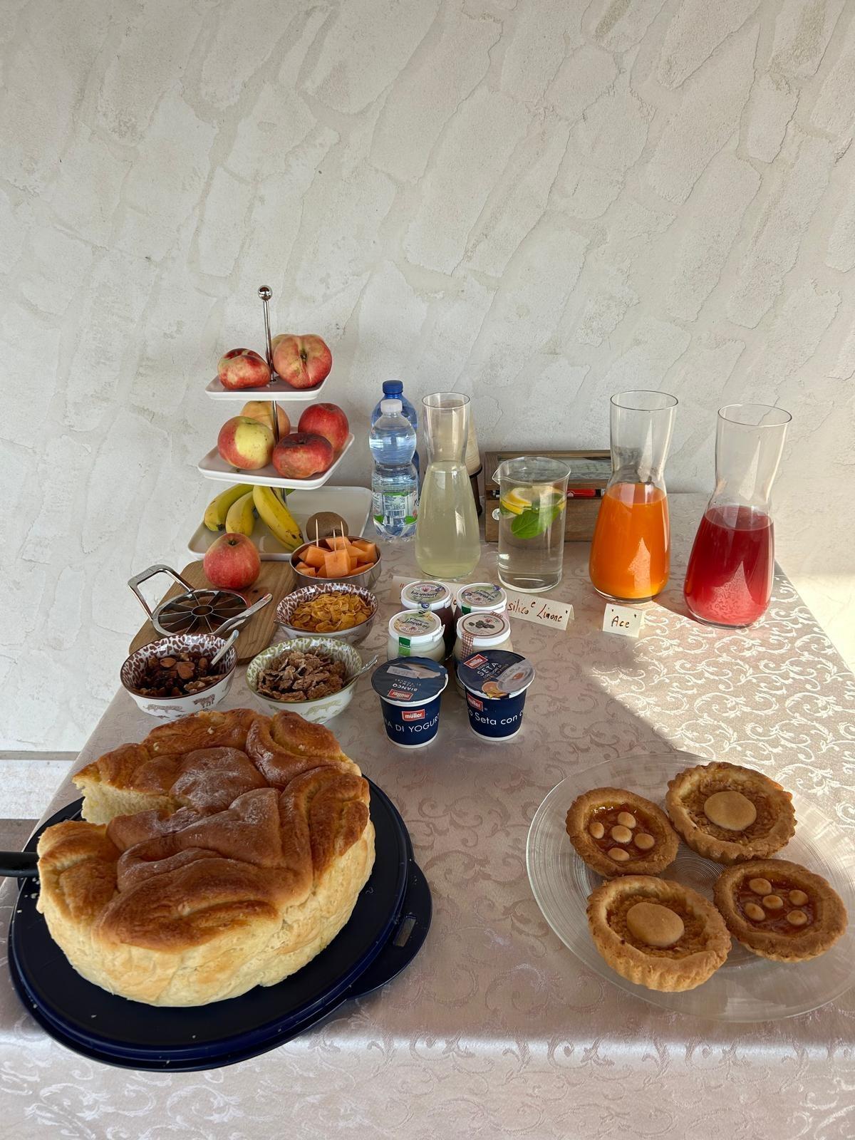 La colazione di LA TERRAZZA IN COLLINA