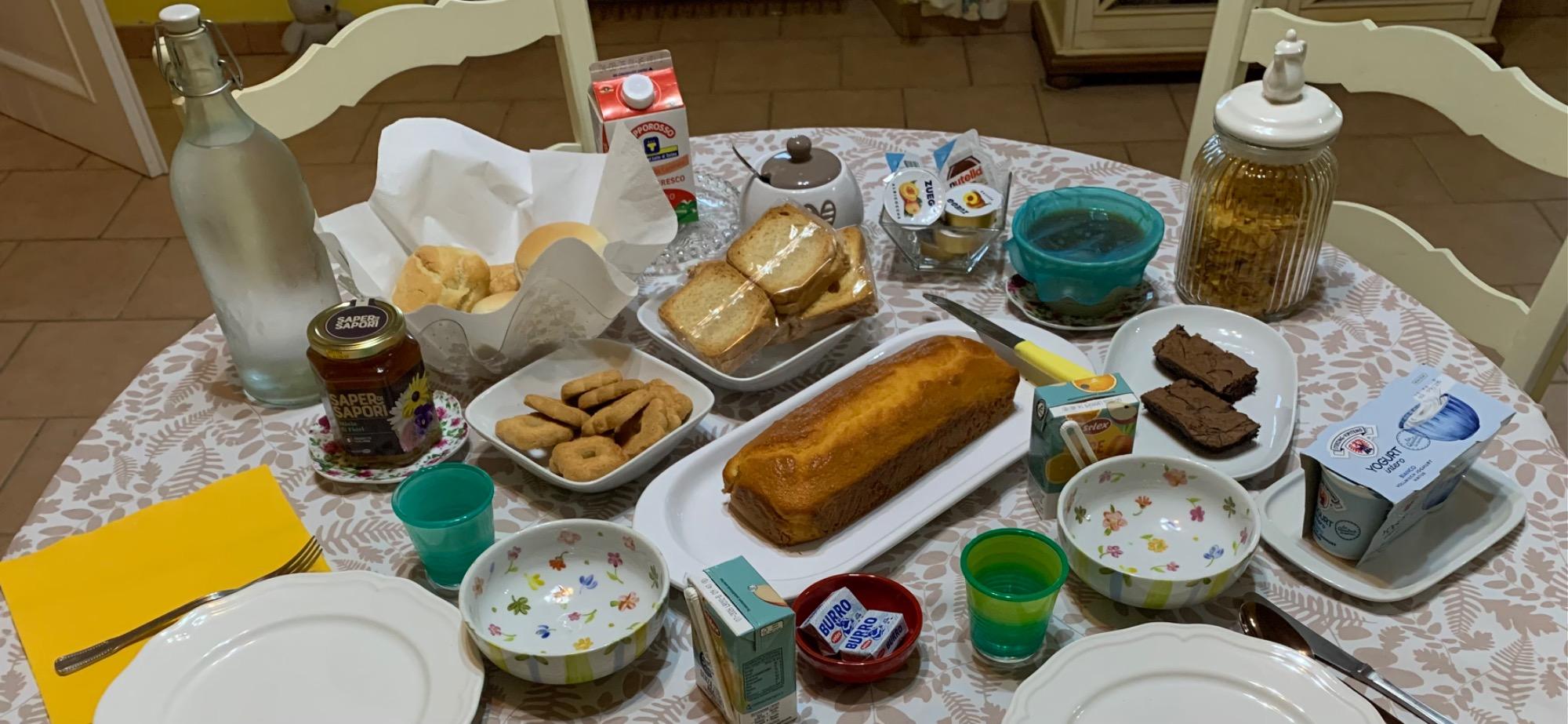 La colazione di B&B POGGIO DELLE ROSE