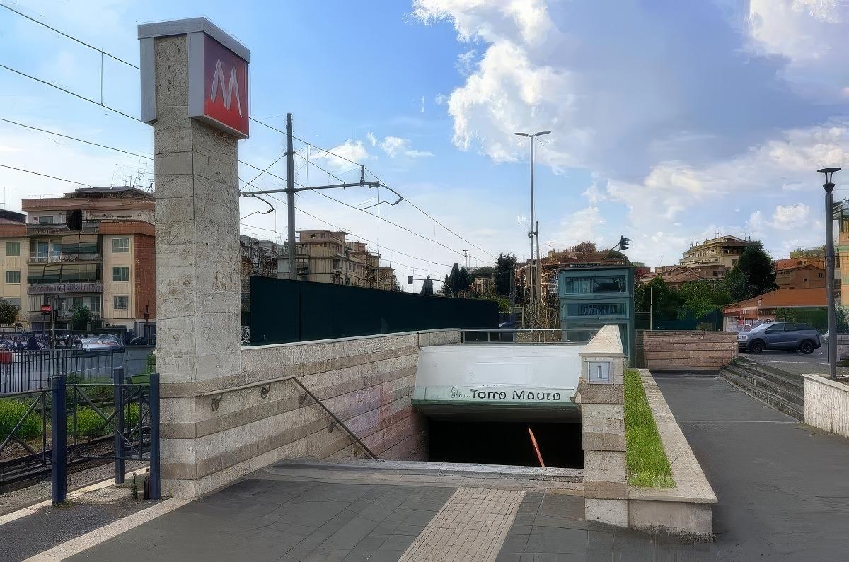 Metro C stop Torre Maura