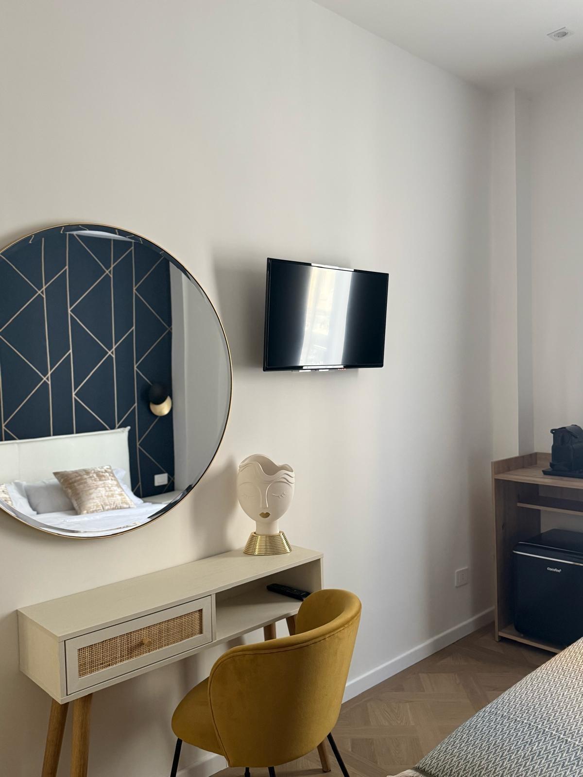 Camera da letto con console