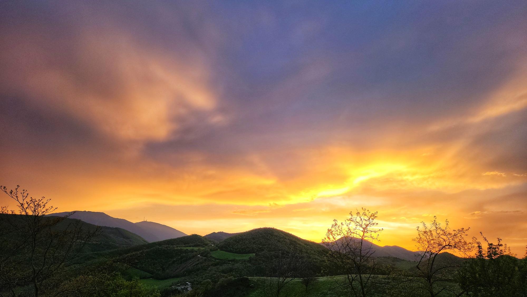 Tramonto infuocato