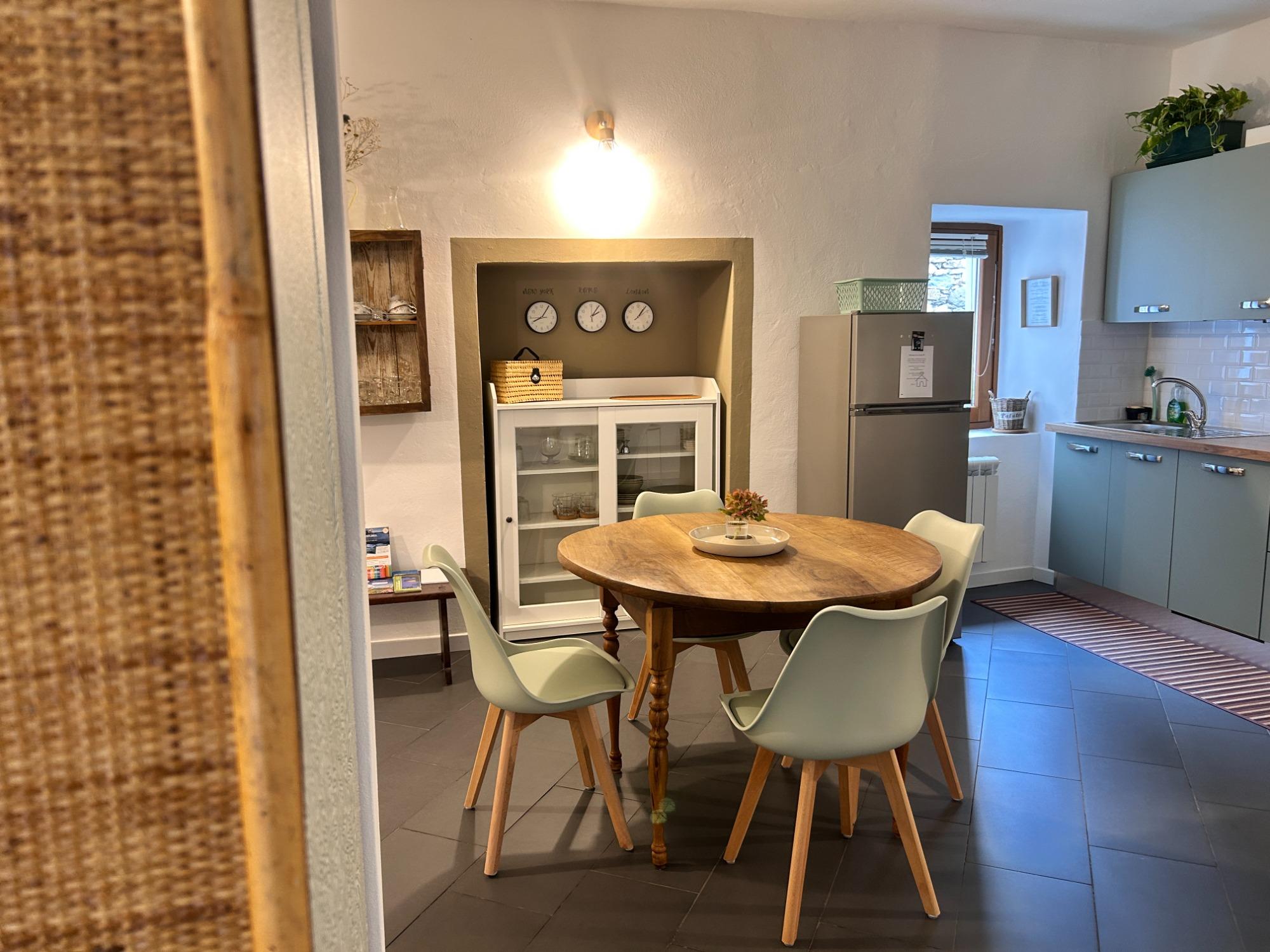 La zona giorno della Casetta