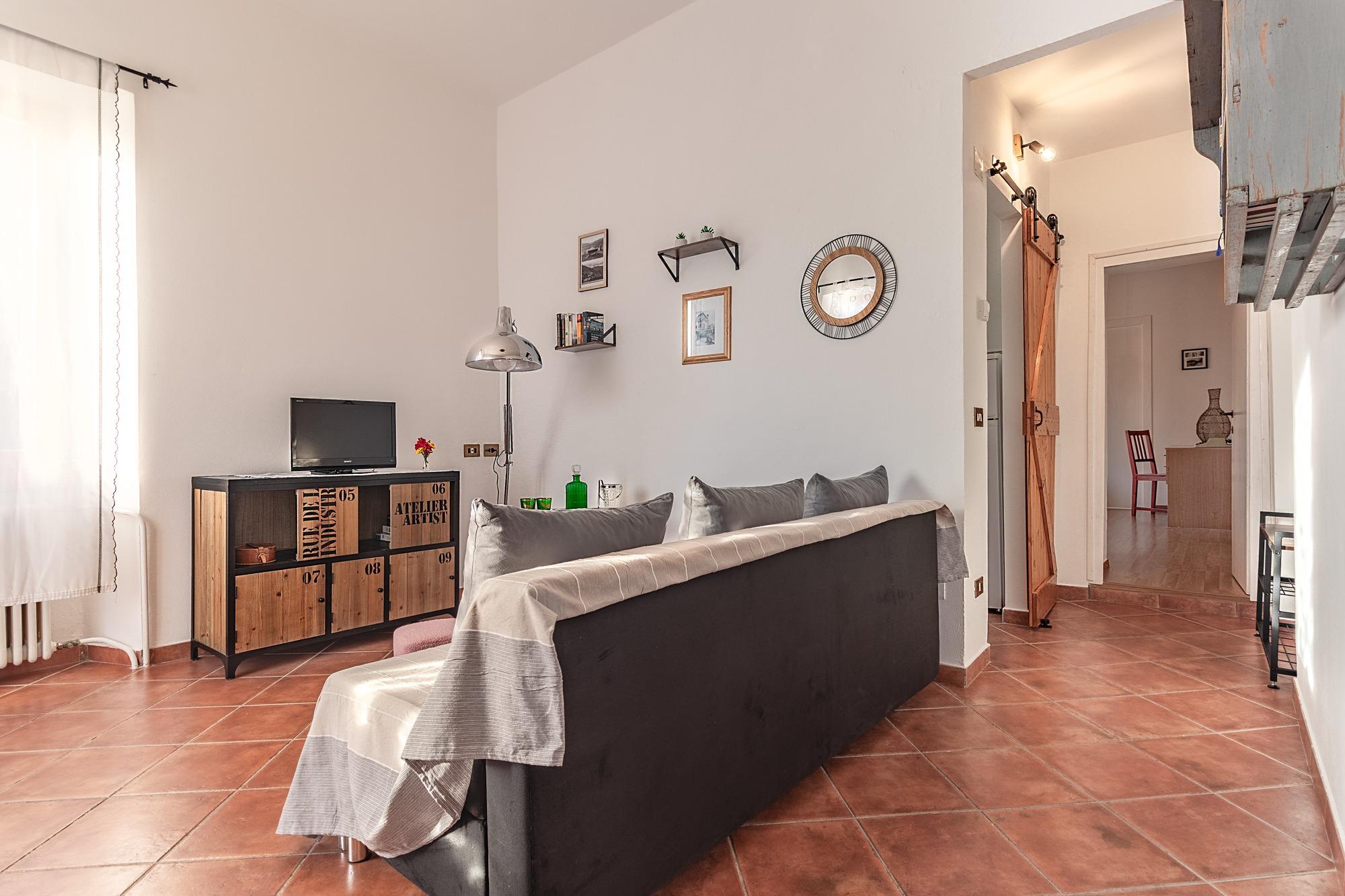 soggiorno con divano letto dimensioni 192*133 cm