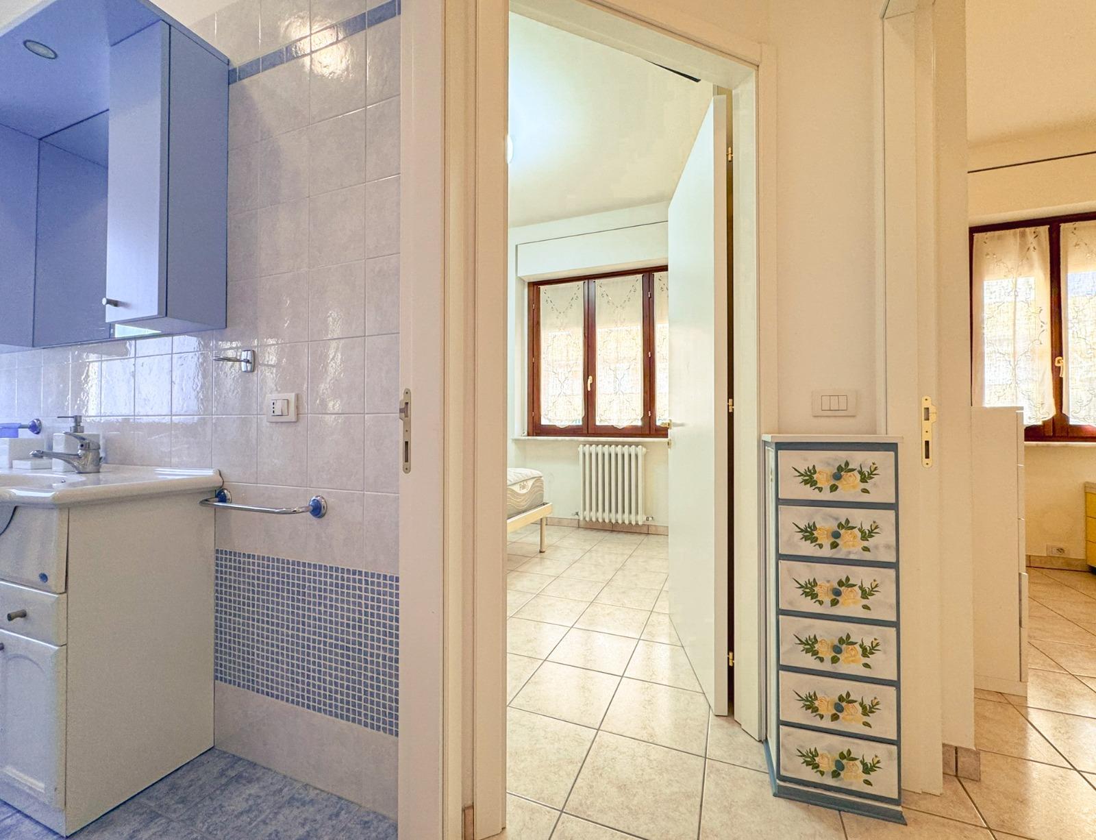 disimpegno tra le camere da letto e il bagno