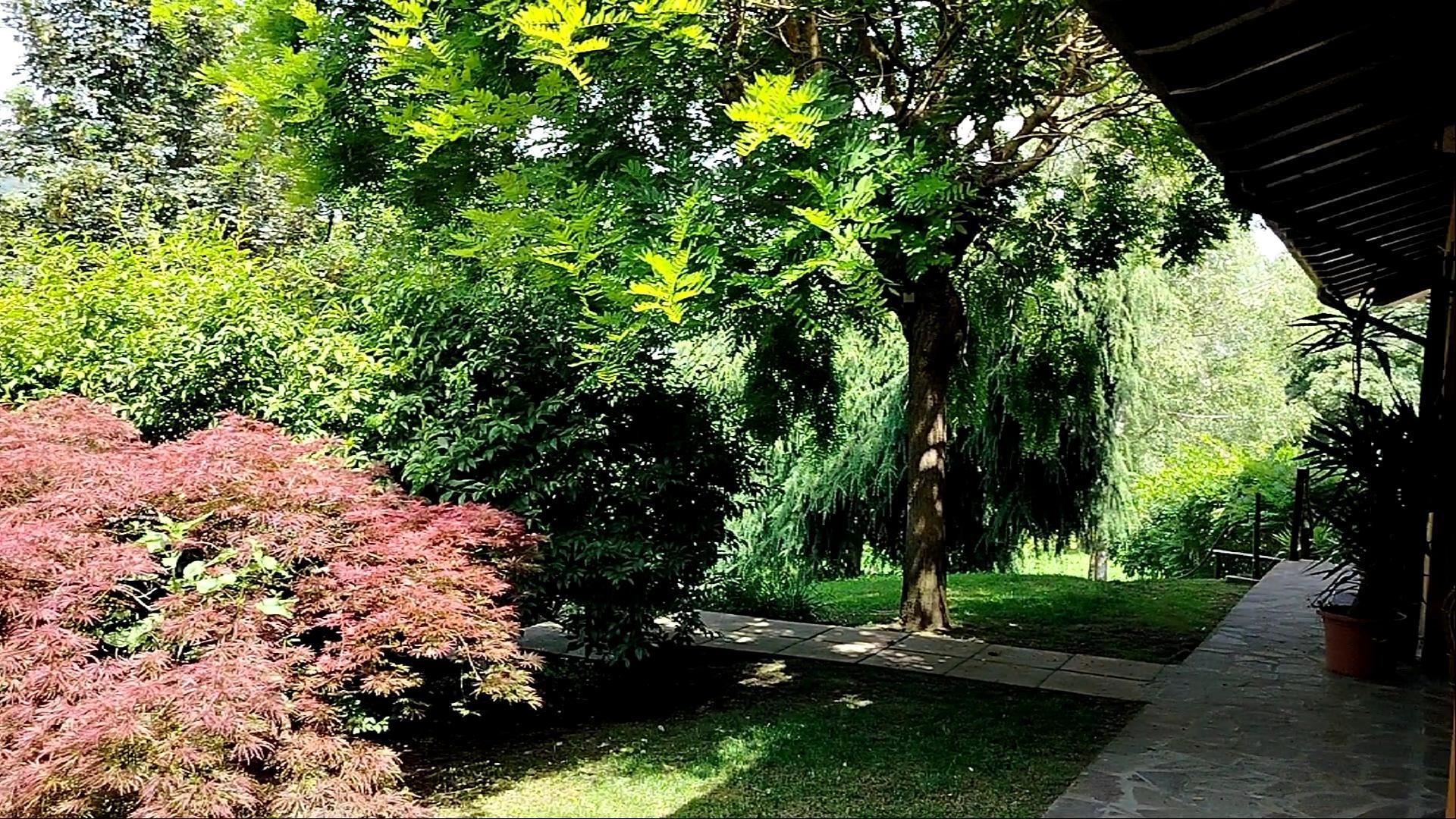 vista giardino ingresso alla Villa
