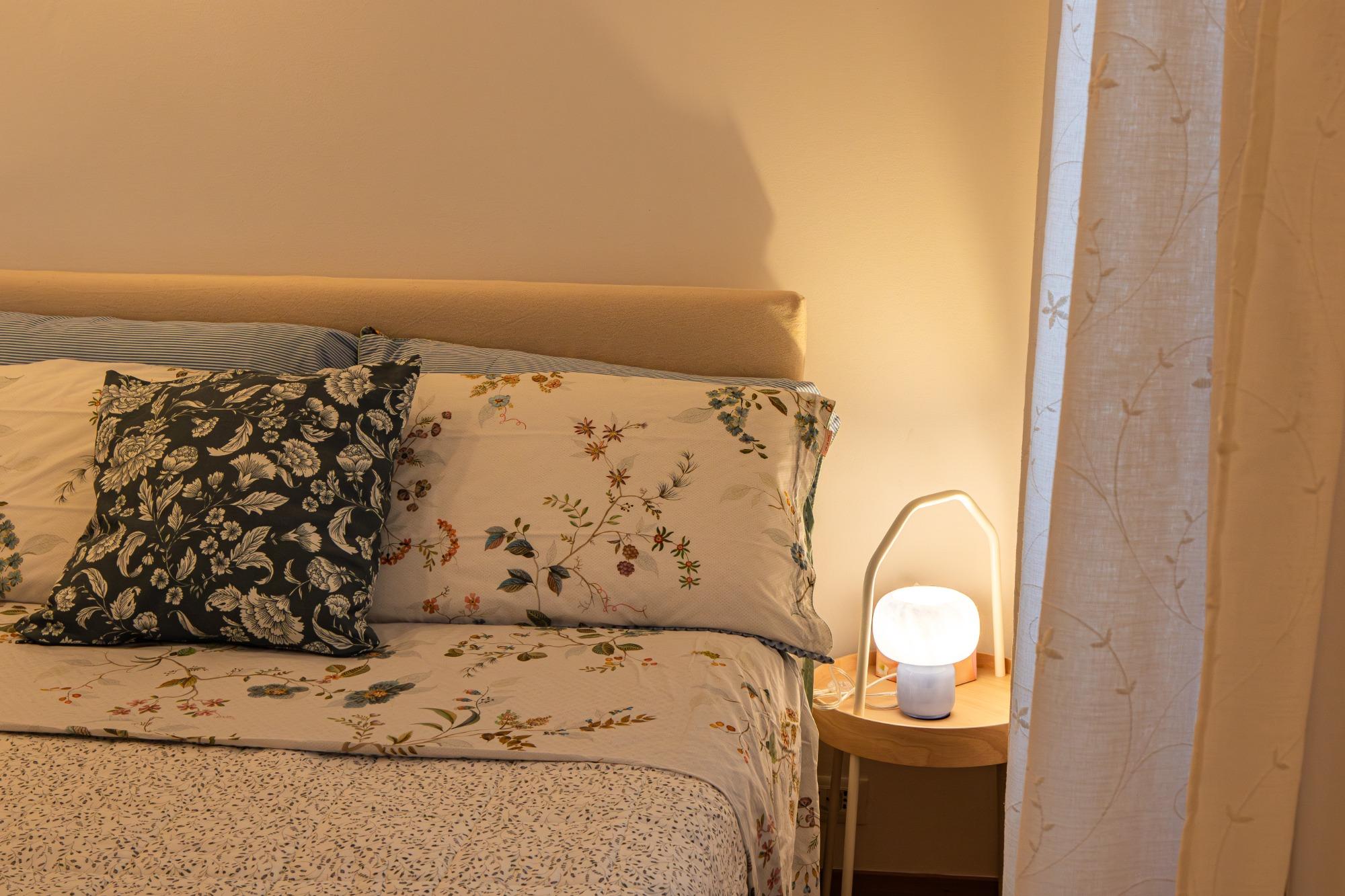 Particolare della camera da letto