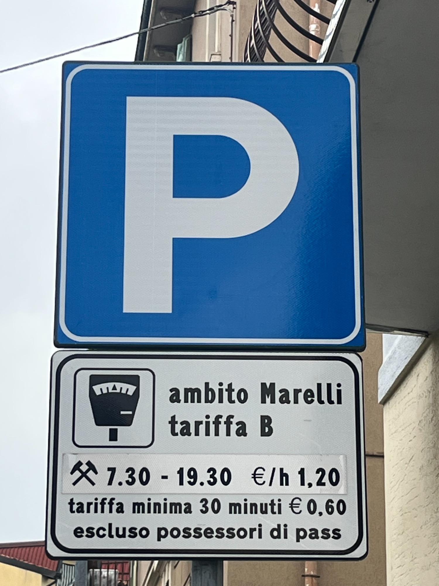 Costi parchimetro sotto casa