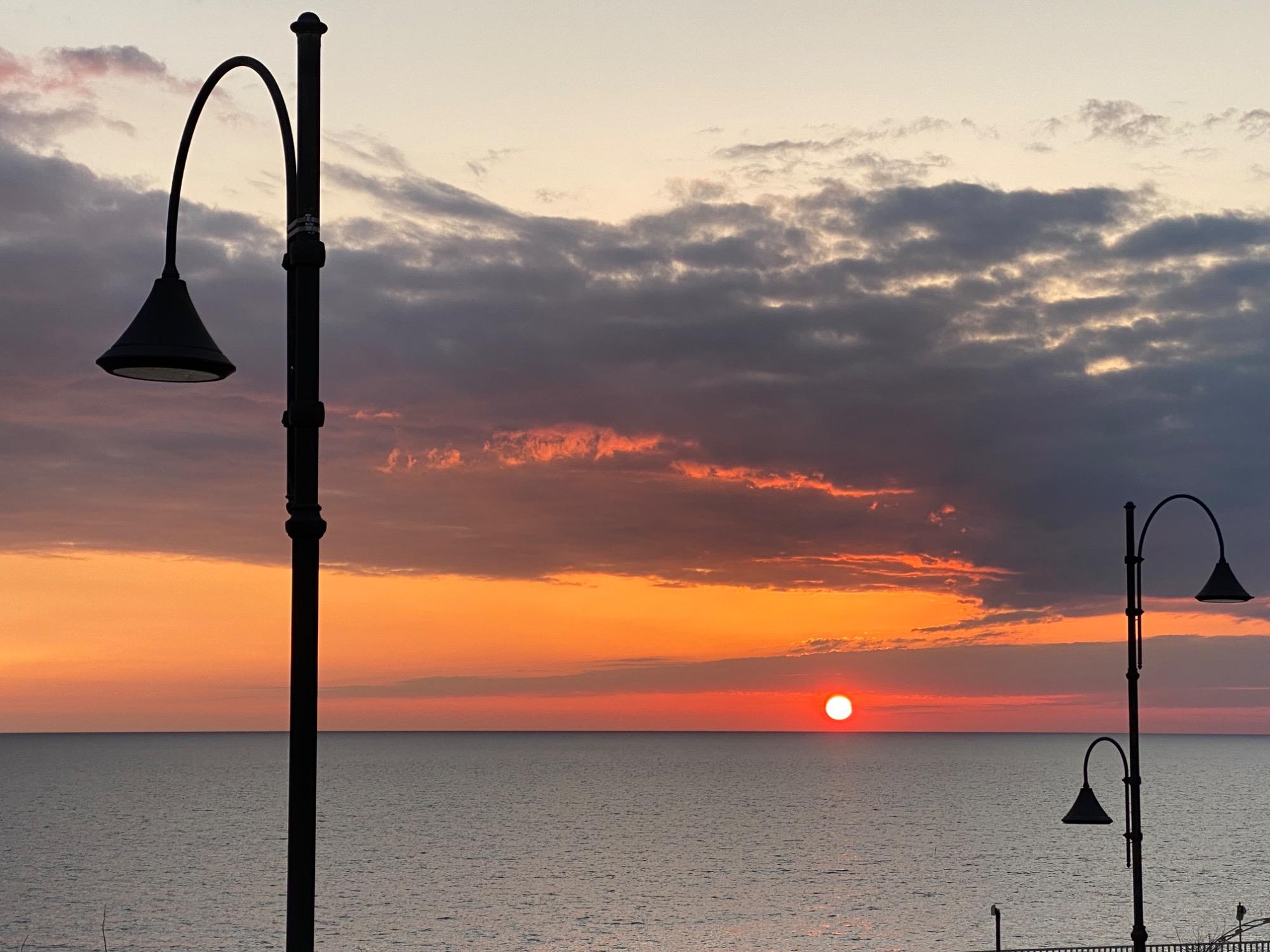 terrazza al tramonto