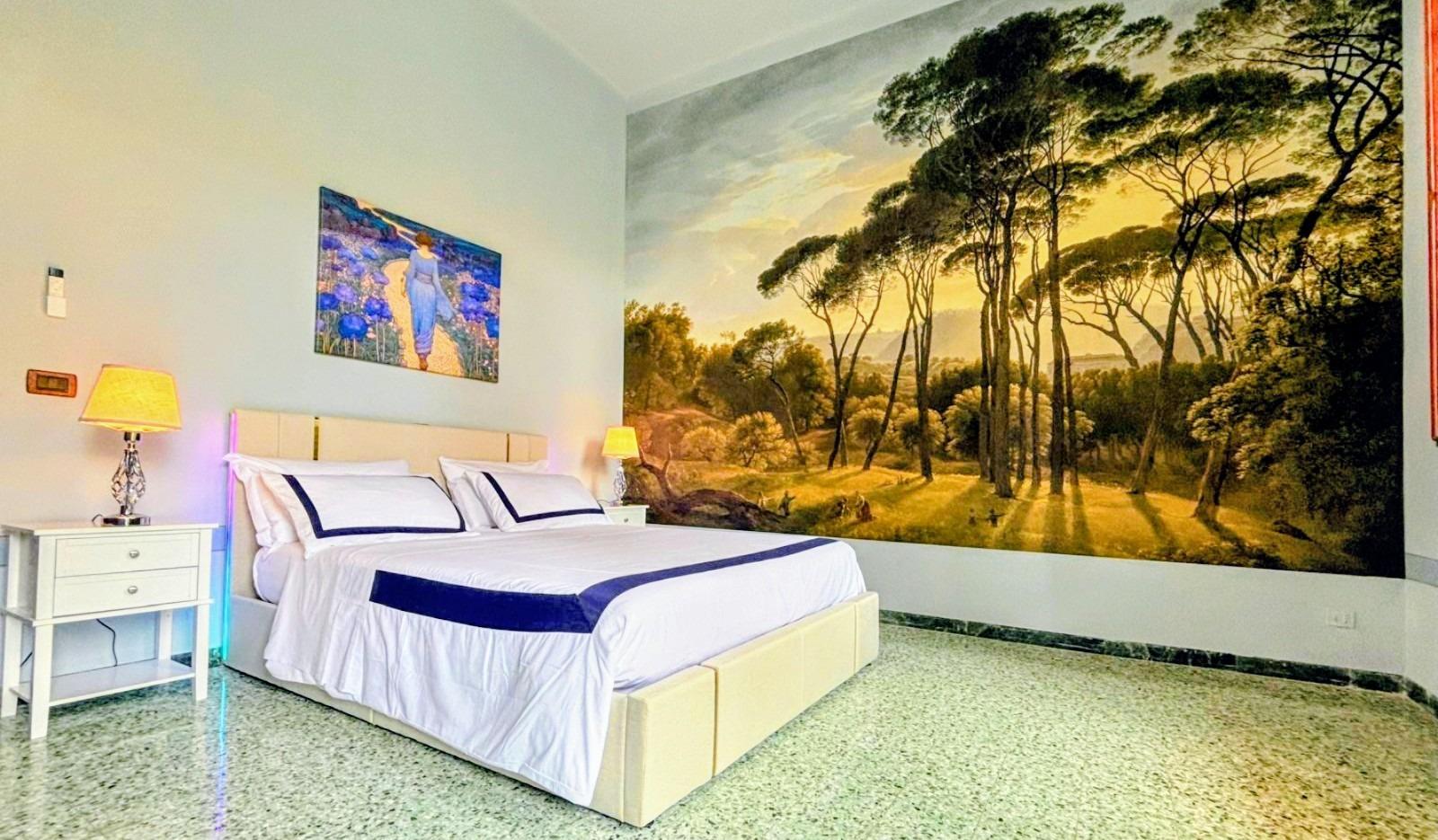 Camera matrimoniale con vista sul giardino