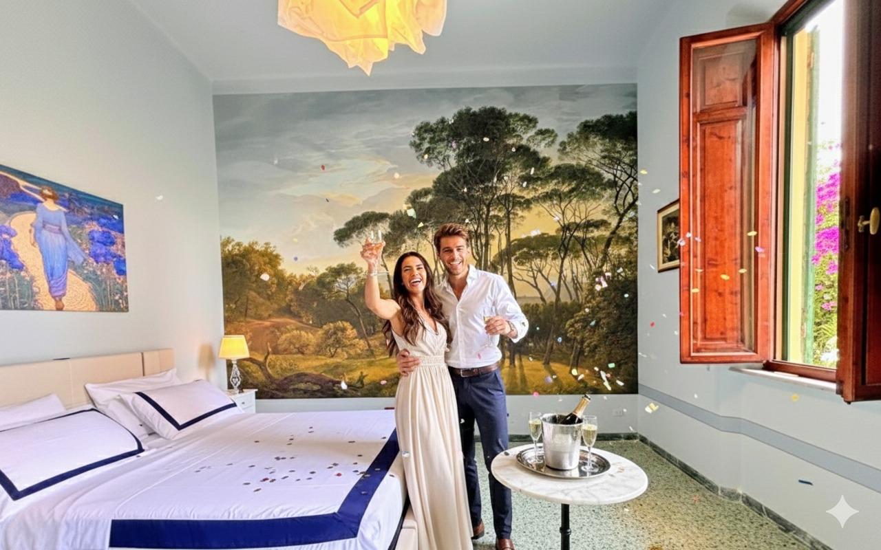 Camera che si affaccia sul guardino