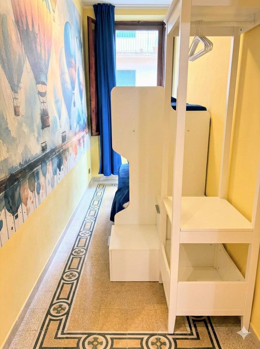 Camera con letto a castello