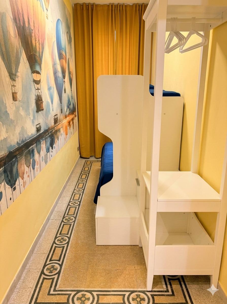 Camera con letto a castello