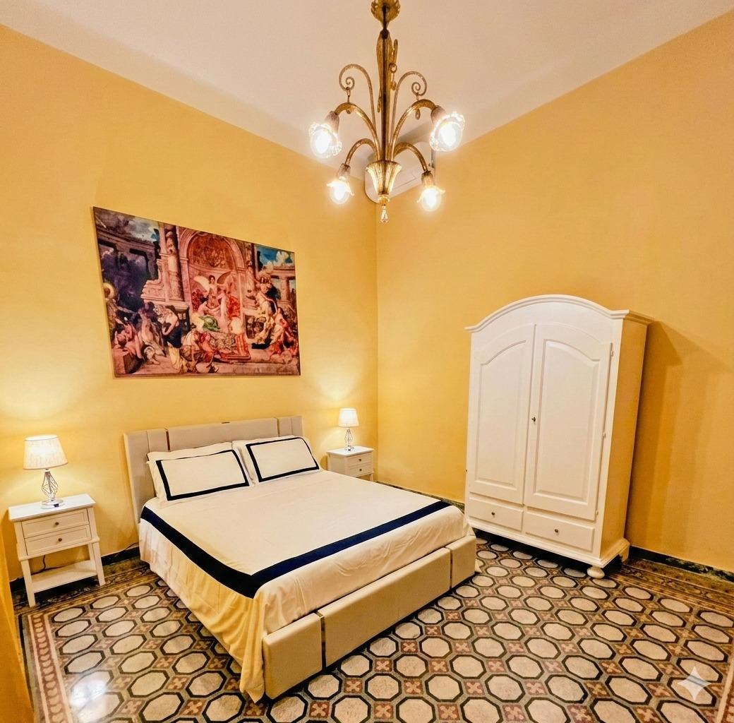 Camera con vista giardino