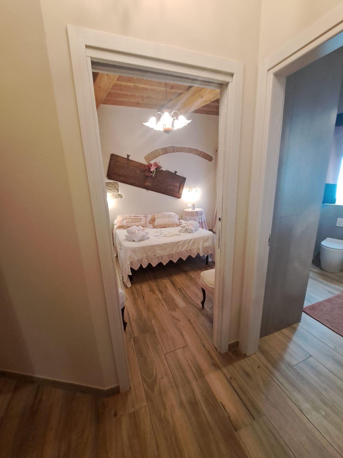 Disimpegno tra la zona notte e la zona giorno nell'appartamento La Fornace di Francesca - Certaldo Alto