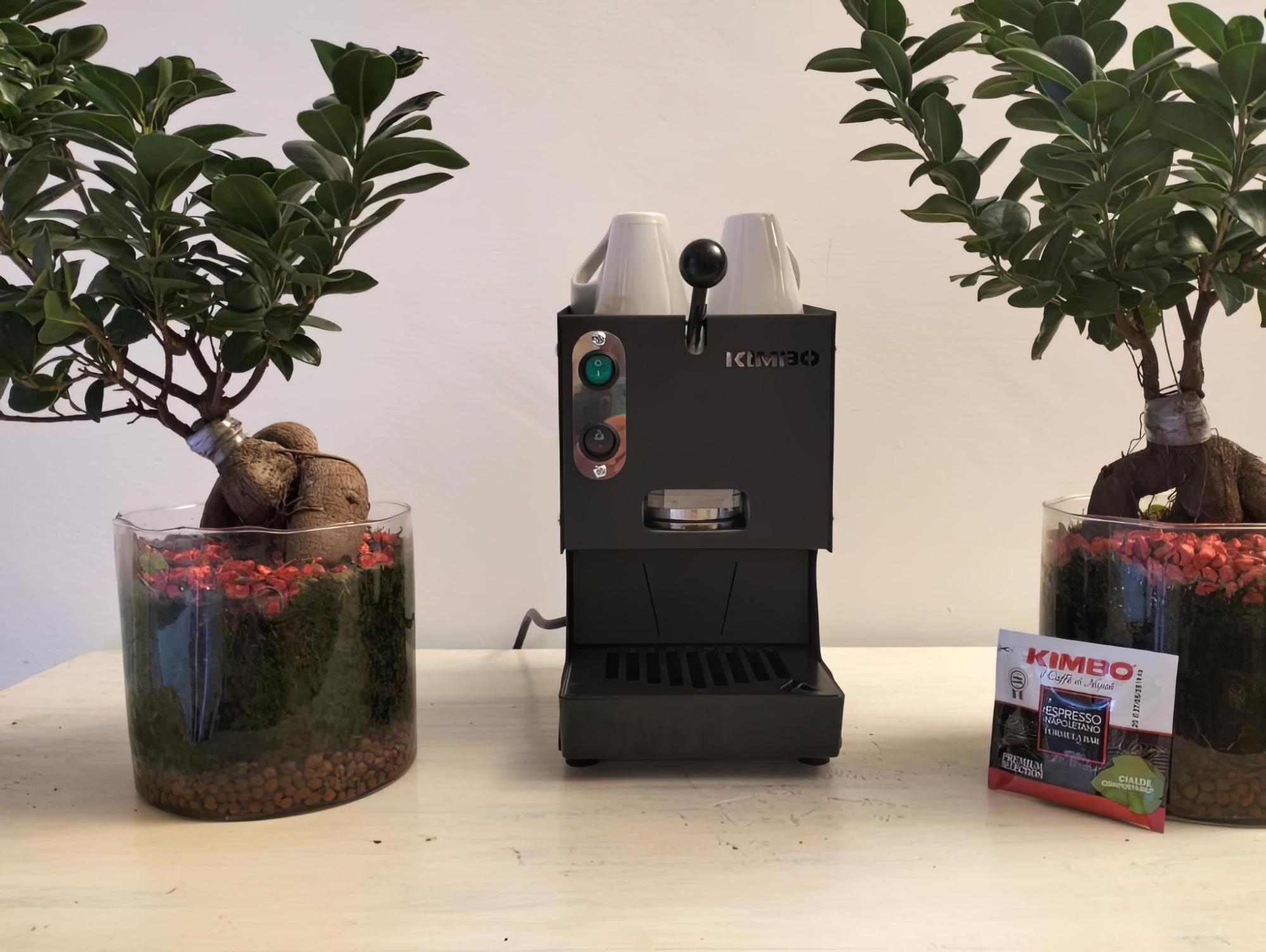 Macchina Kimbo,con cialde lasciate in omaggio