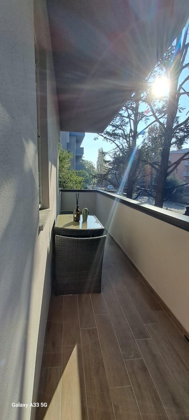 Balcone per una caffè all'aperto