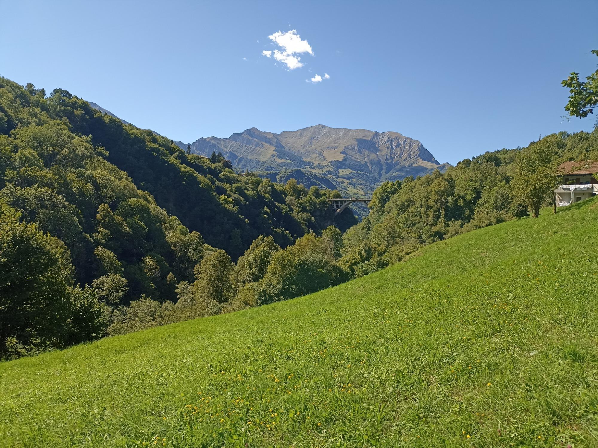 La nostra cascina in lontananza, i prati sono tutti a disposizione dei nostri ospiti!