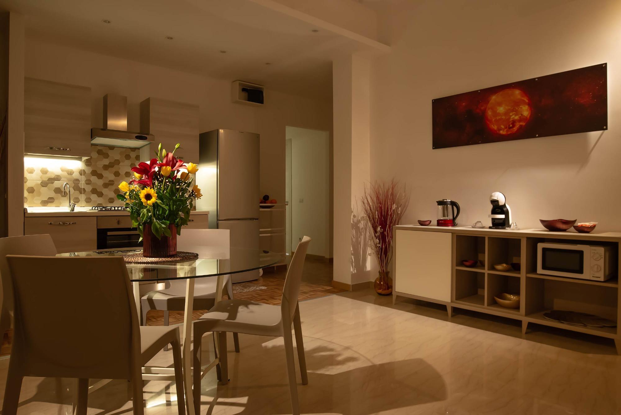 Spazi in condivisione tra le due camere private