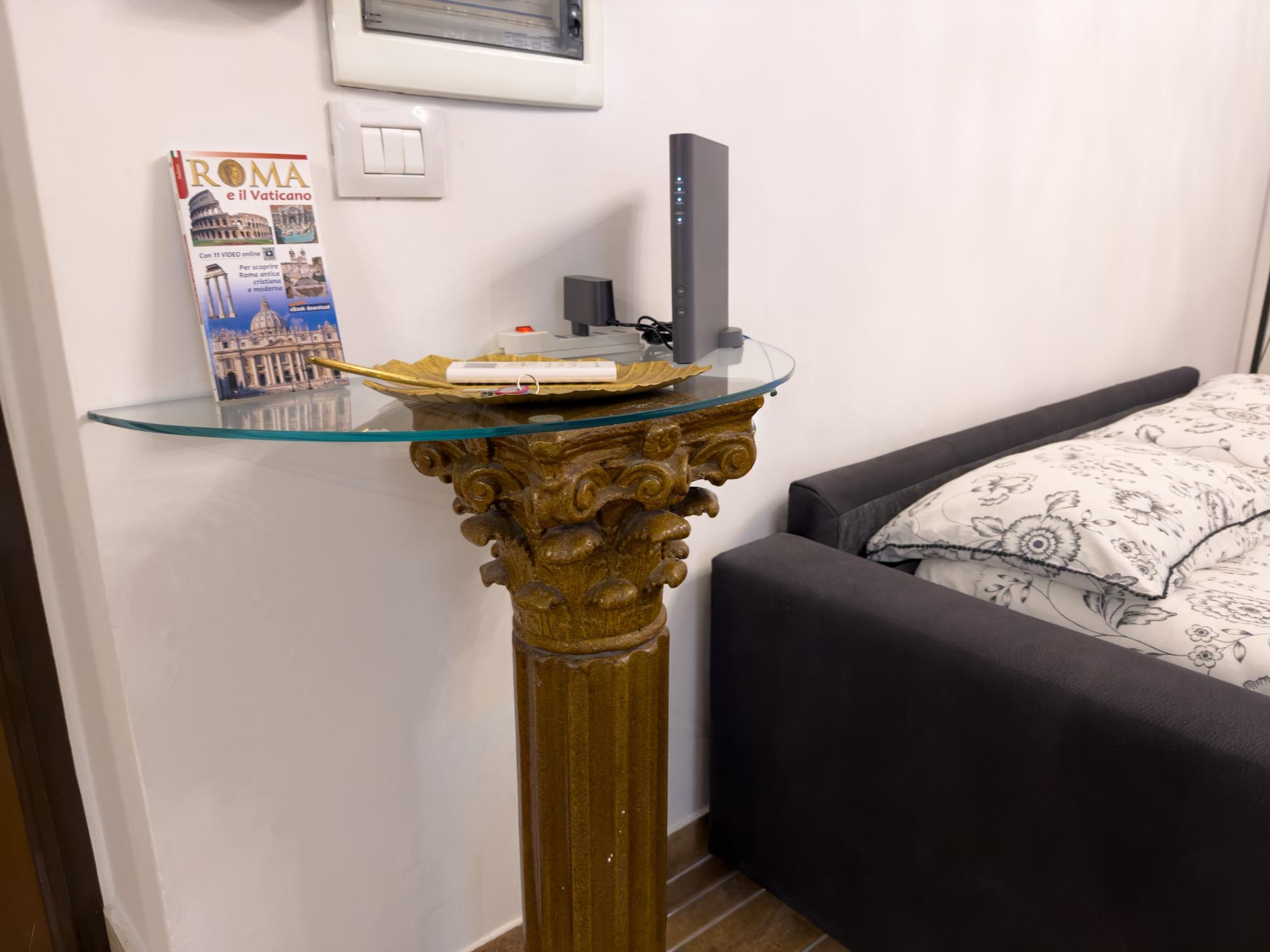 Soggiorno con divano letto matrimoniale
