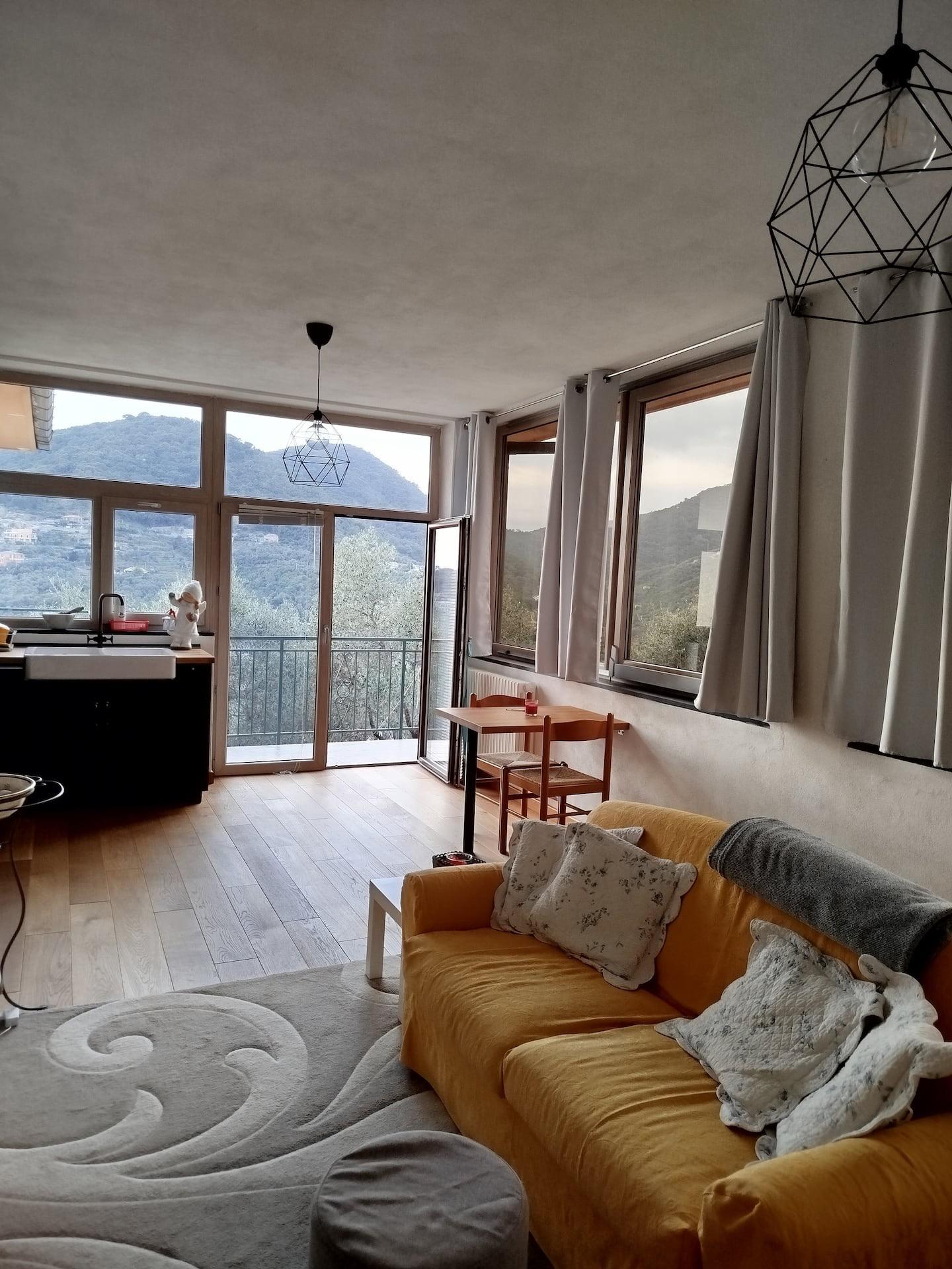 salotto con smart tv