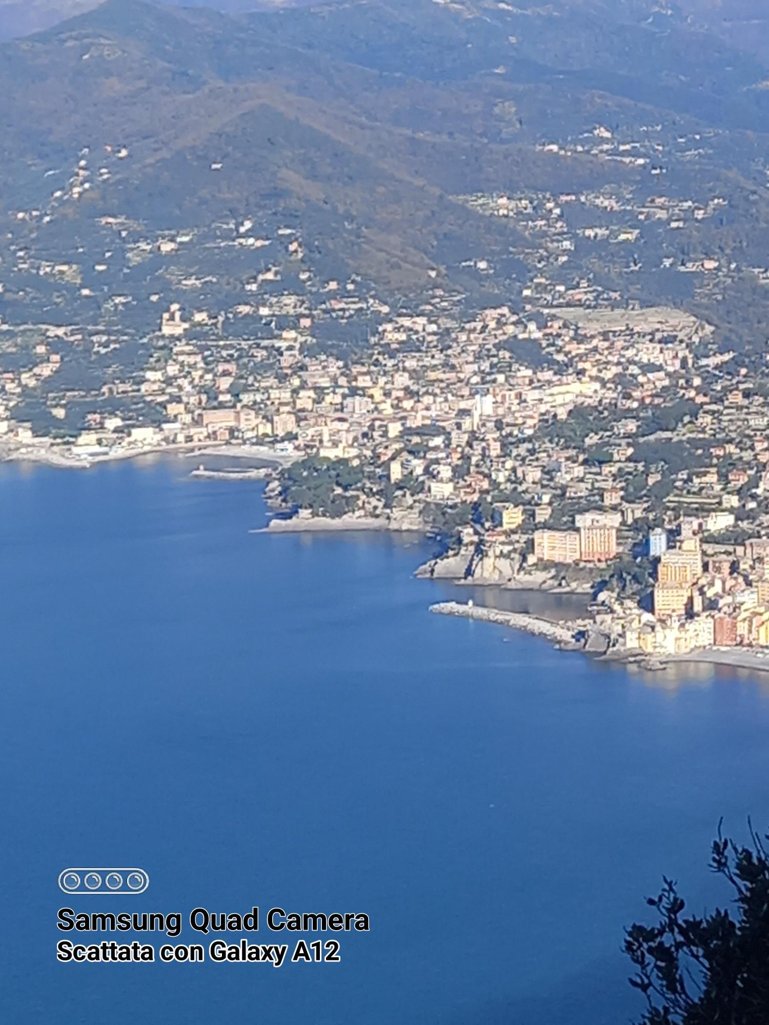 vista da un sentiero del Parco di Portofino