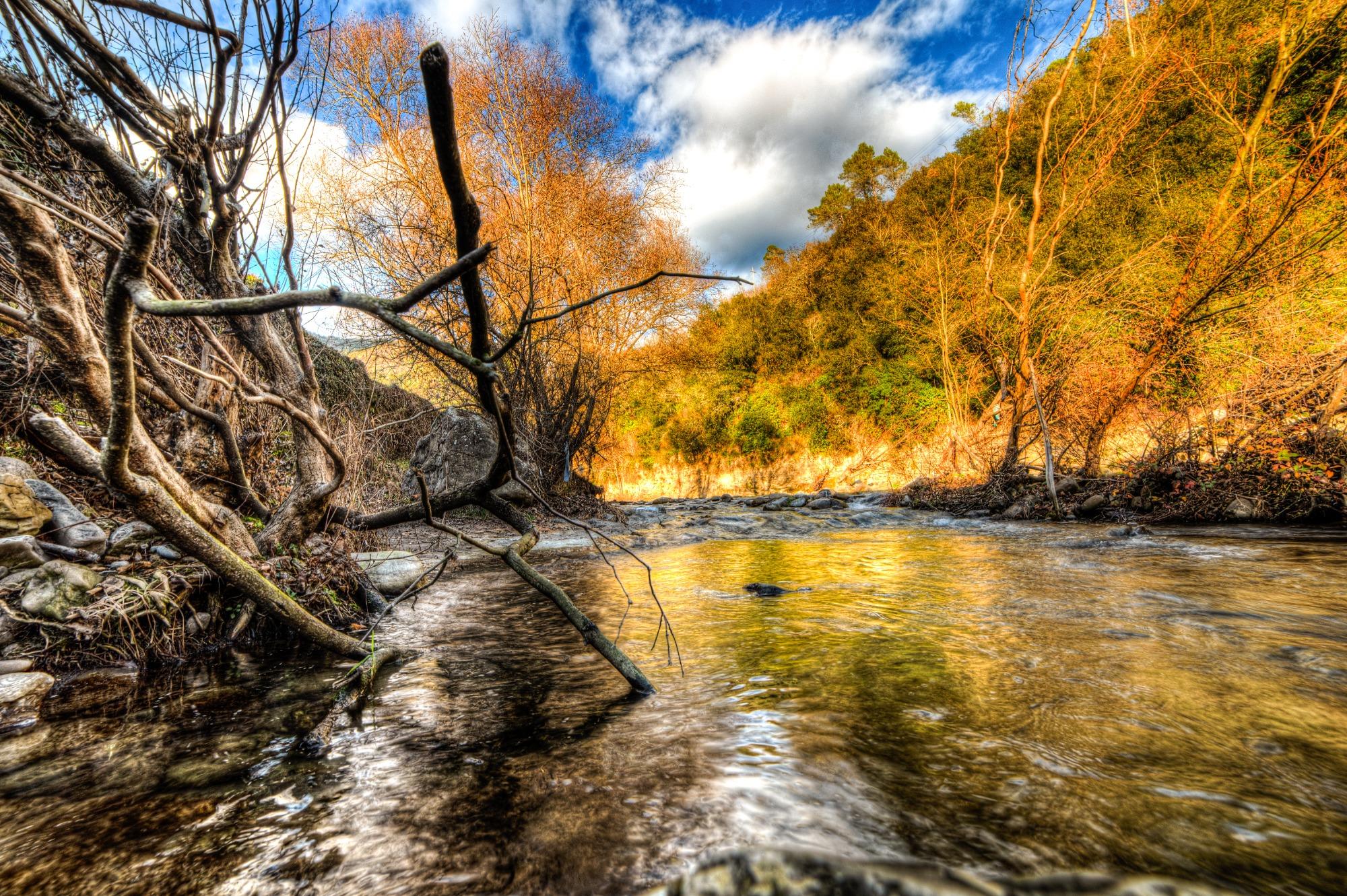 Vista del torrente a Isolabona