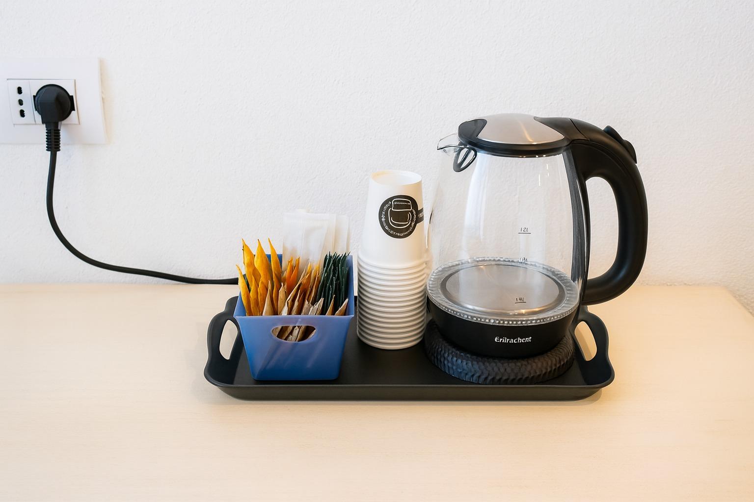 Preparazione te' in camera