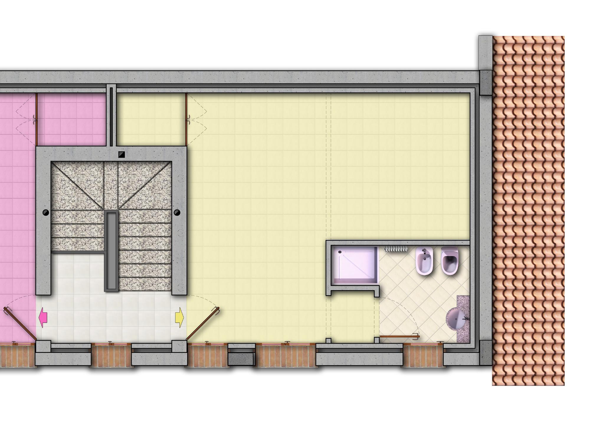 mappa monolocale mimosa