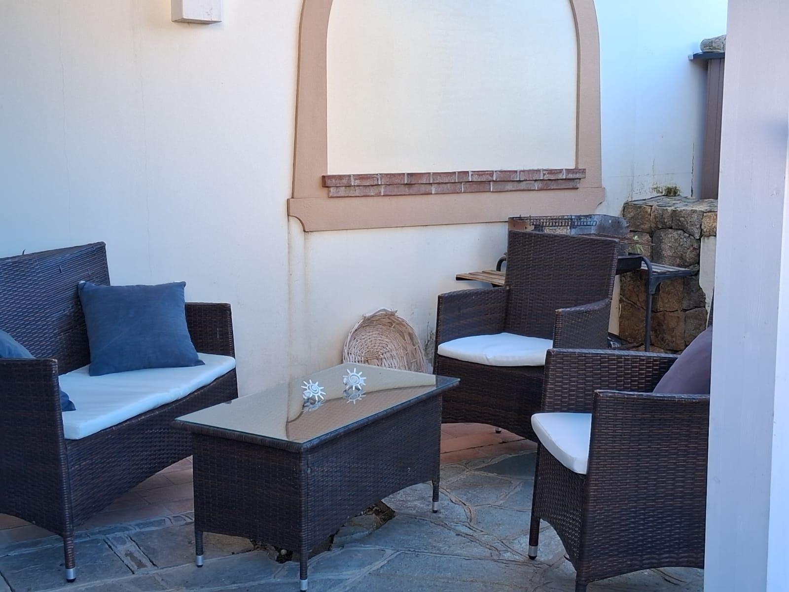 veranda esterna con barbecue