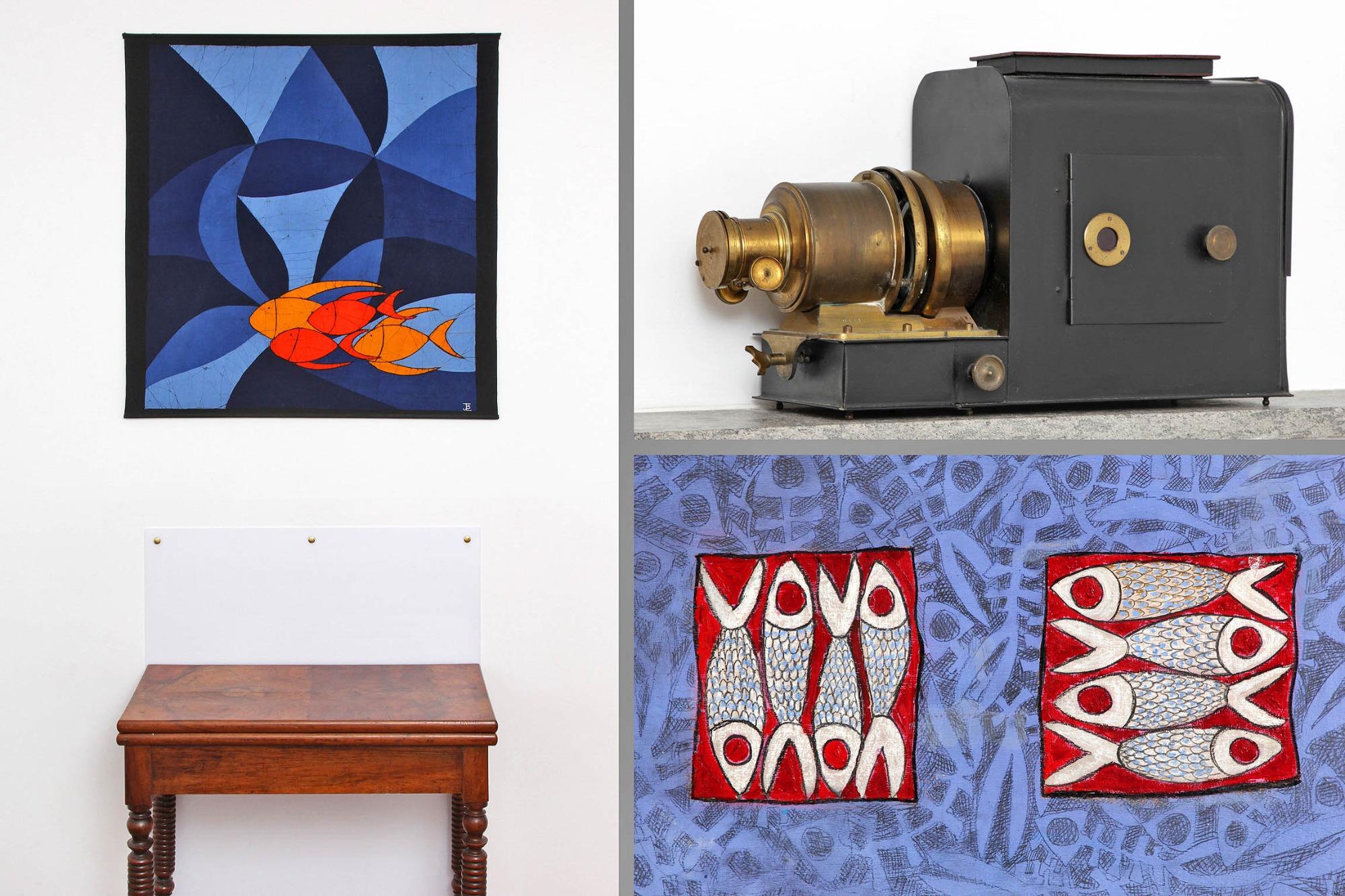 Particolari decorativi, proiettore di mio nonno