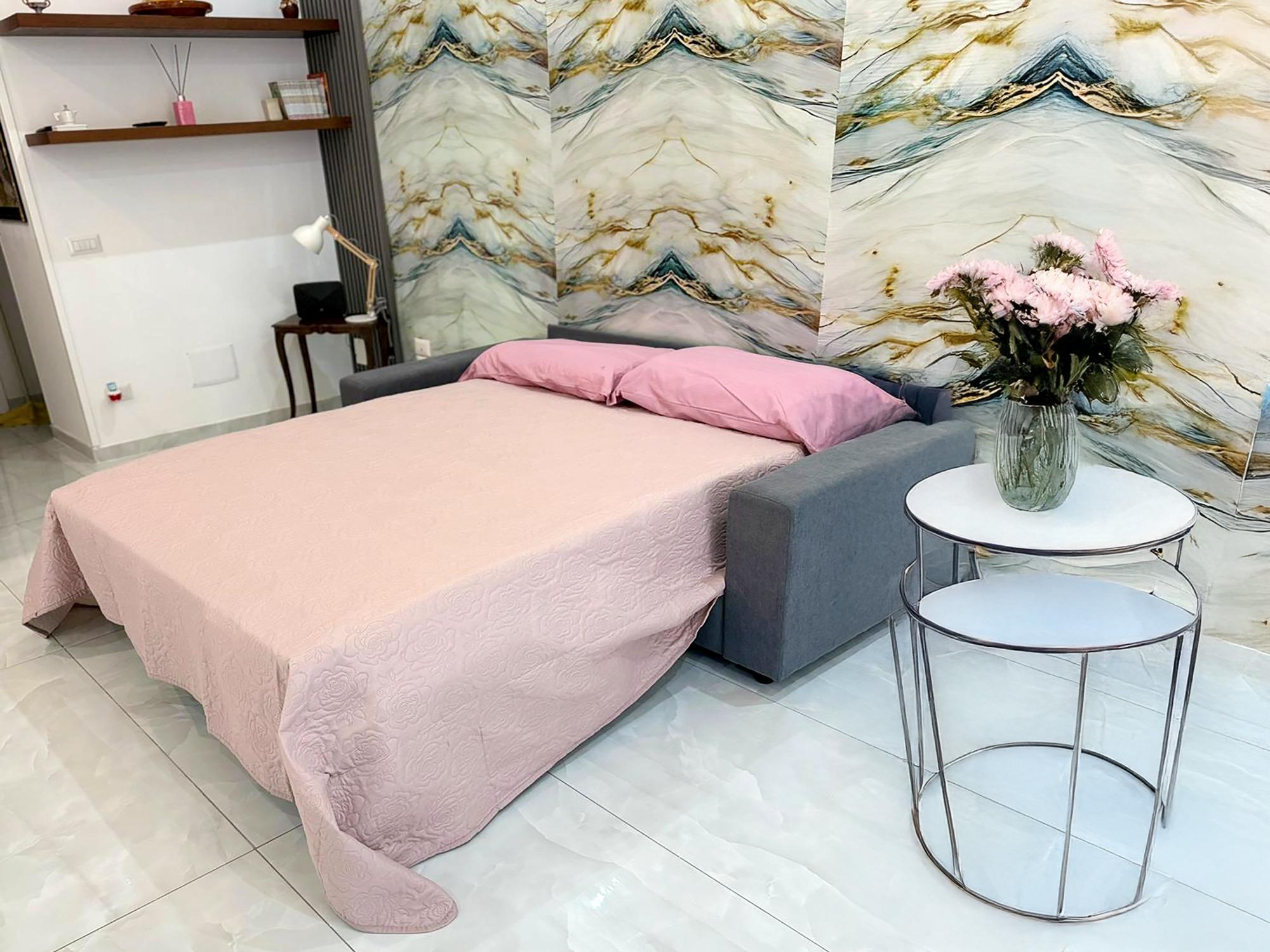 Divano letto nel salone