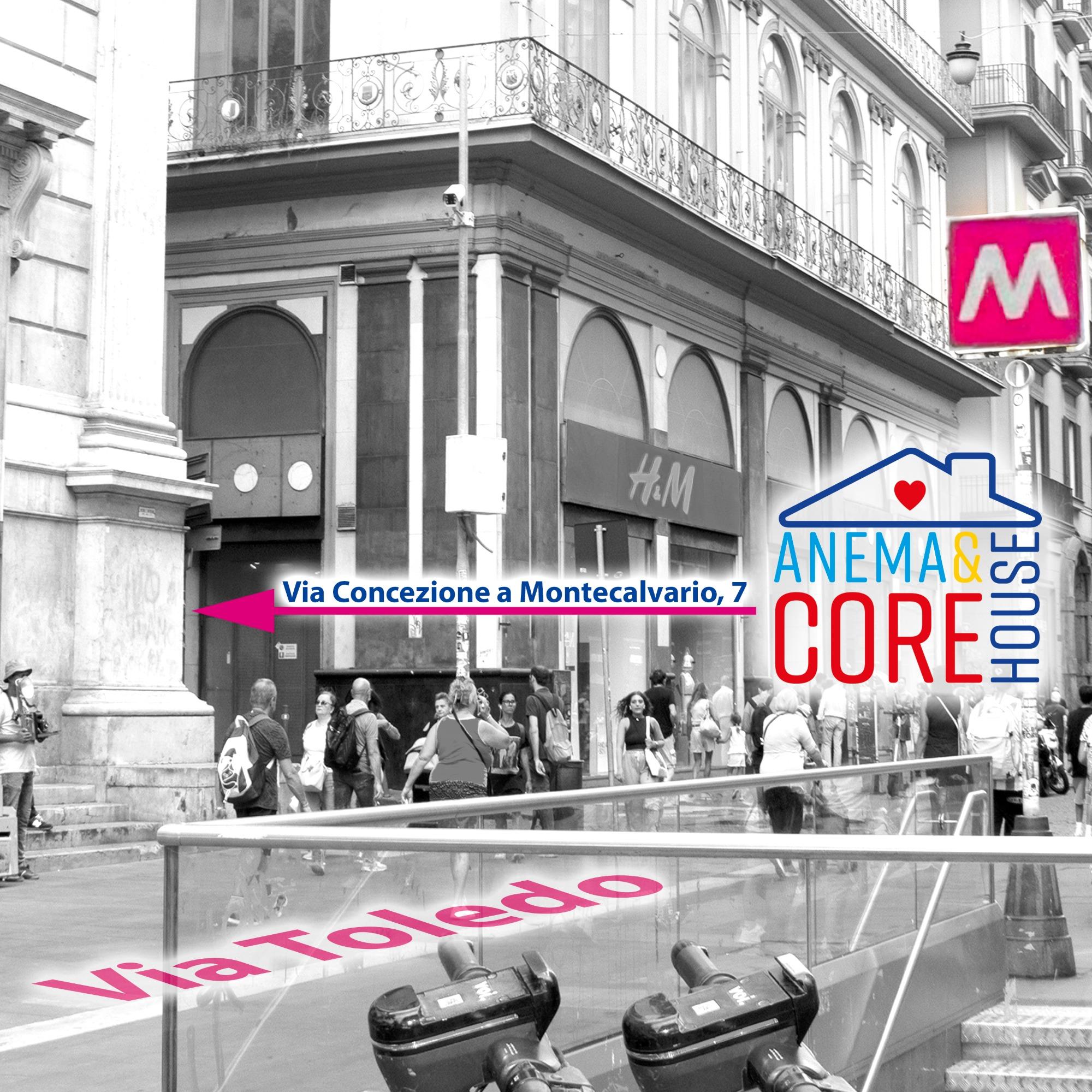 Vista della distanza dalla fermata della Metro.