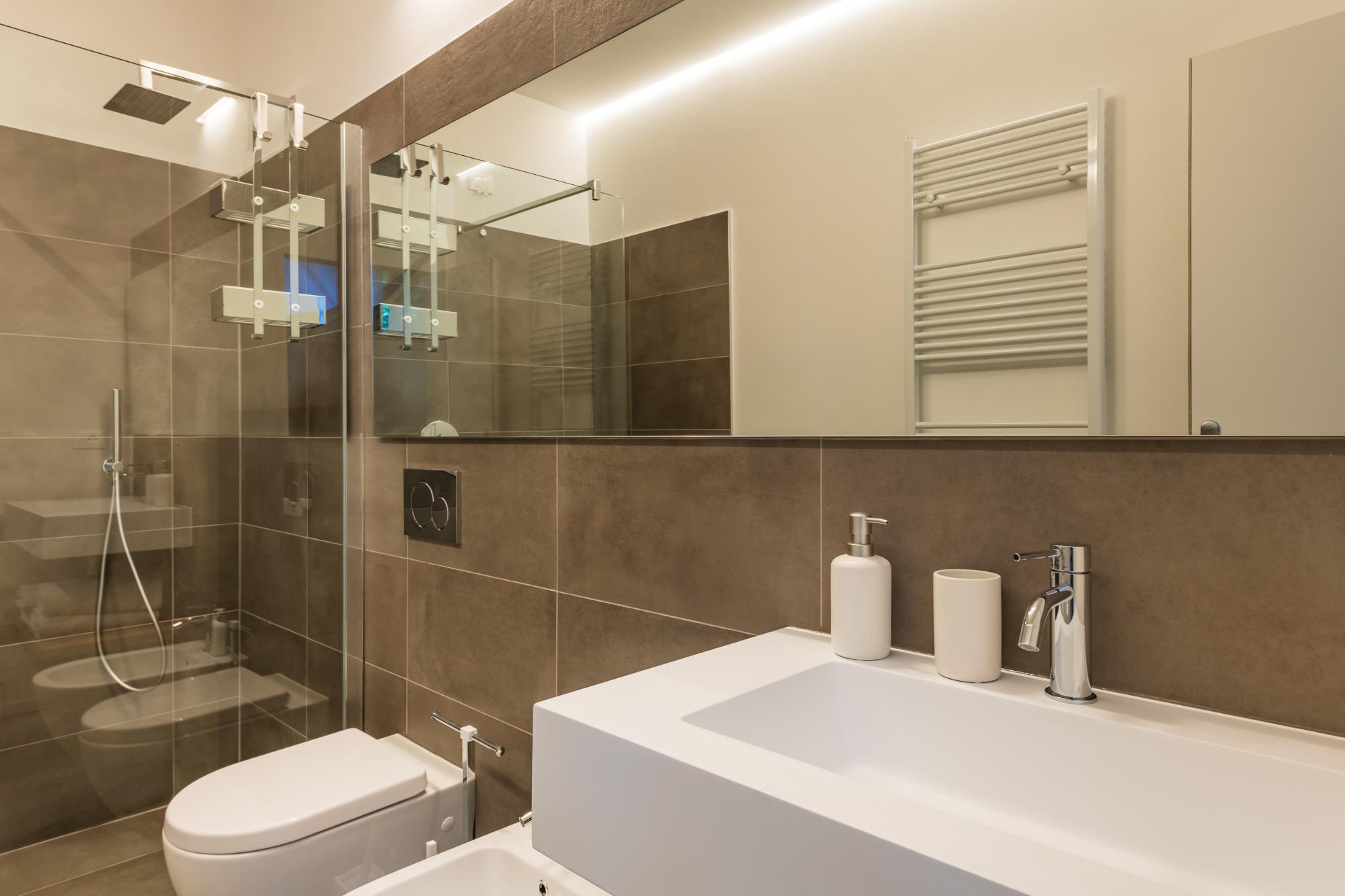 Bagno con doccia Walk IN