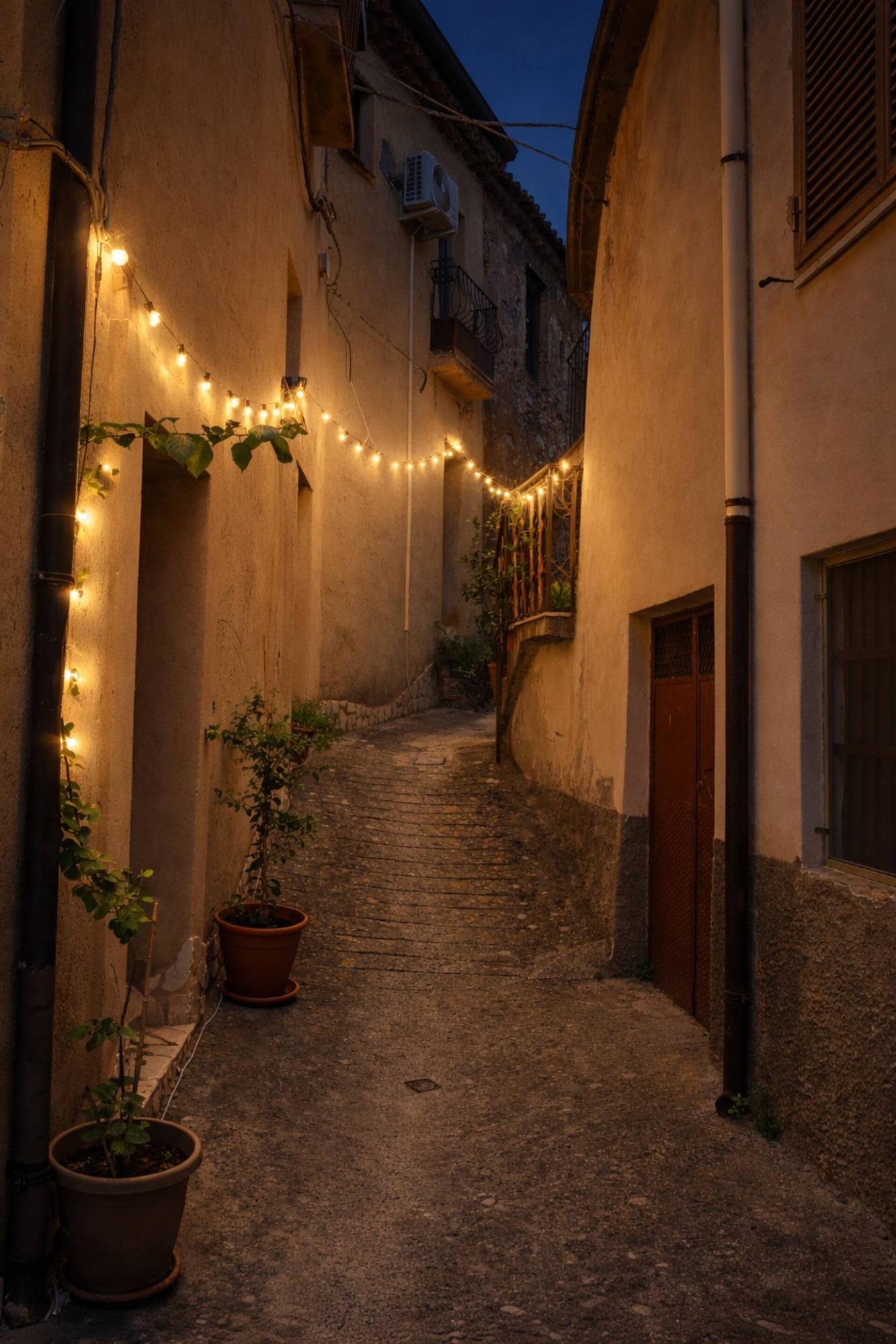 Il vicoletto di sera