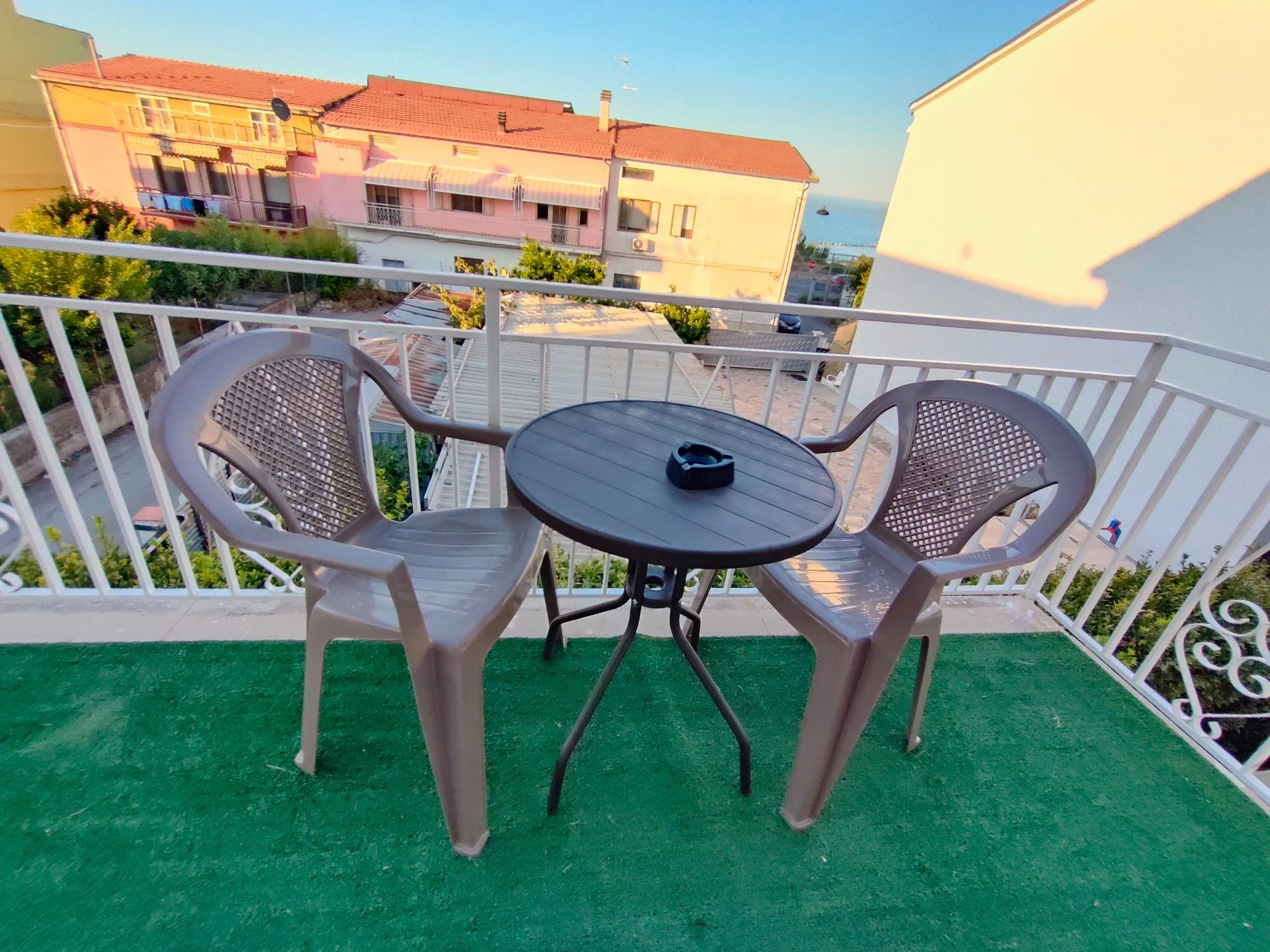 Balcone con vista mare