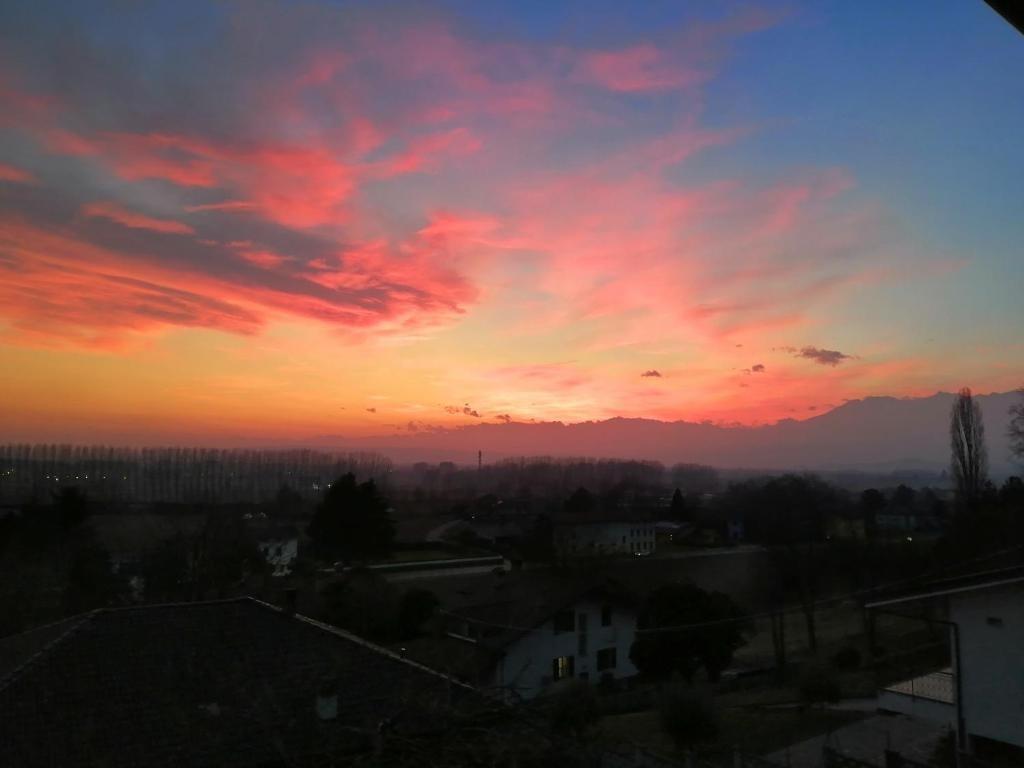 Panorama al tramonto
