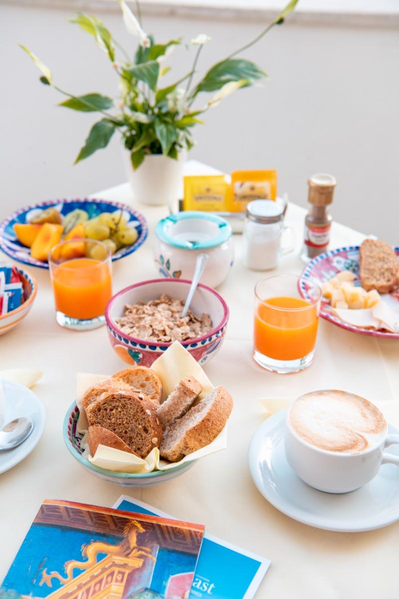 La colazione di CASA GUADAGNO B&B