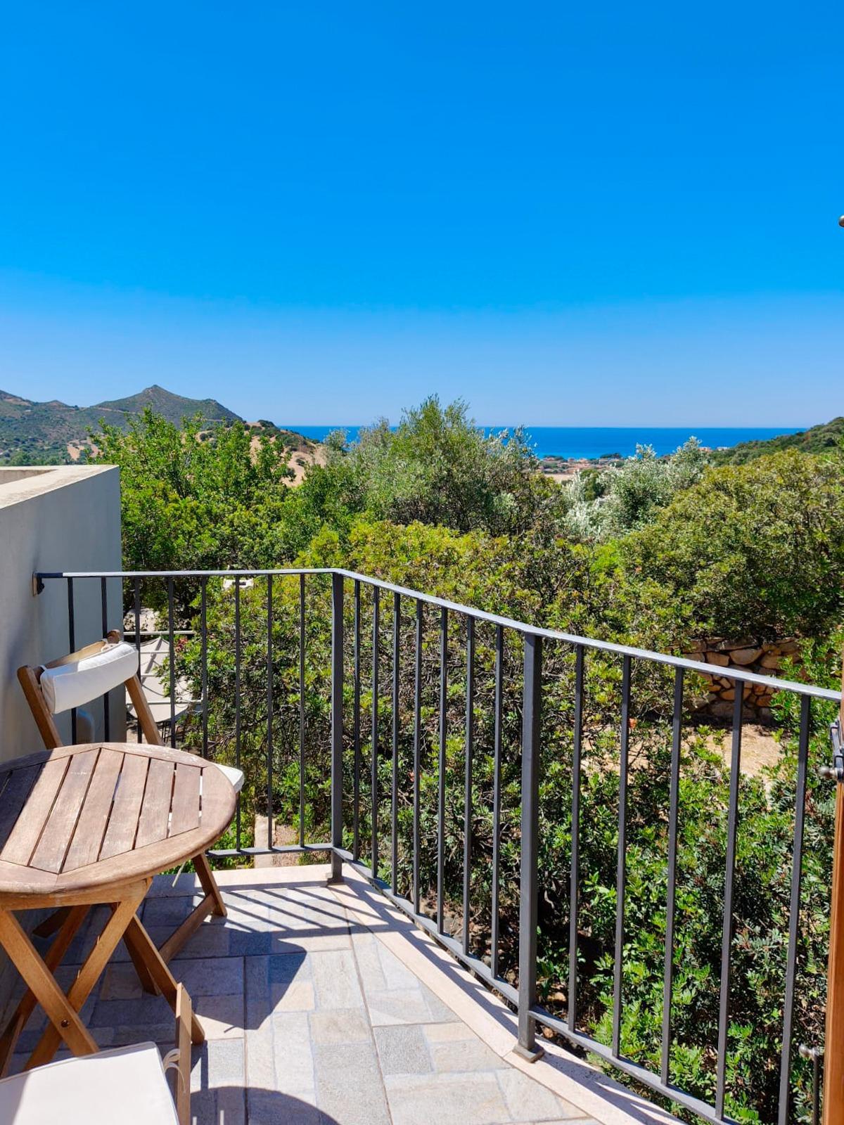 Balcone privato con vista sul mare