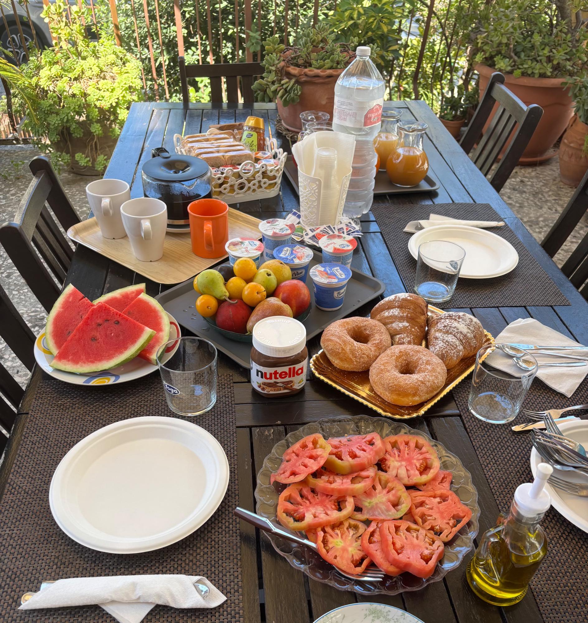 Colazione in terrazza