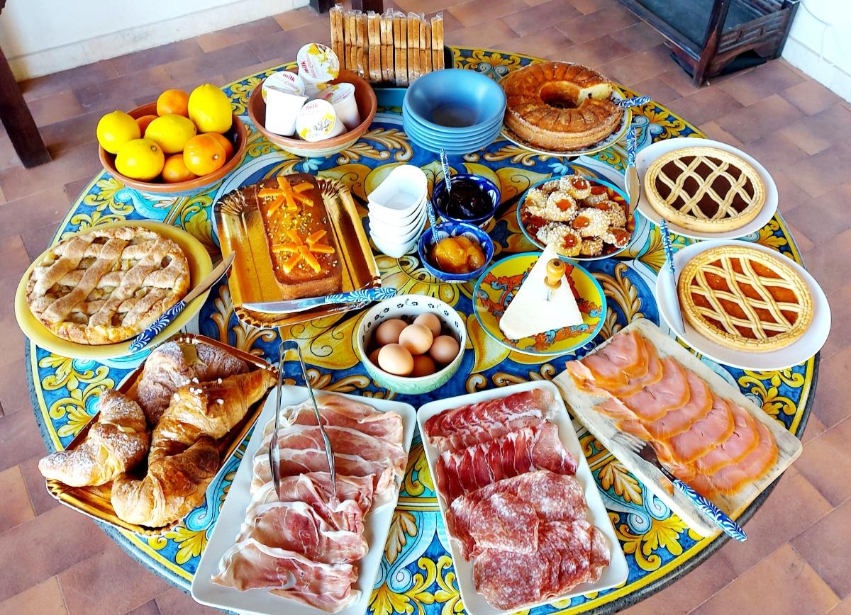 La colazione di VILLA FLAVIA ECO B&B