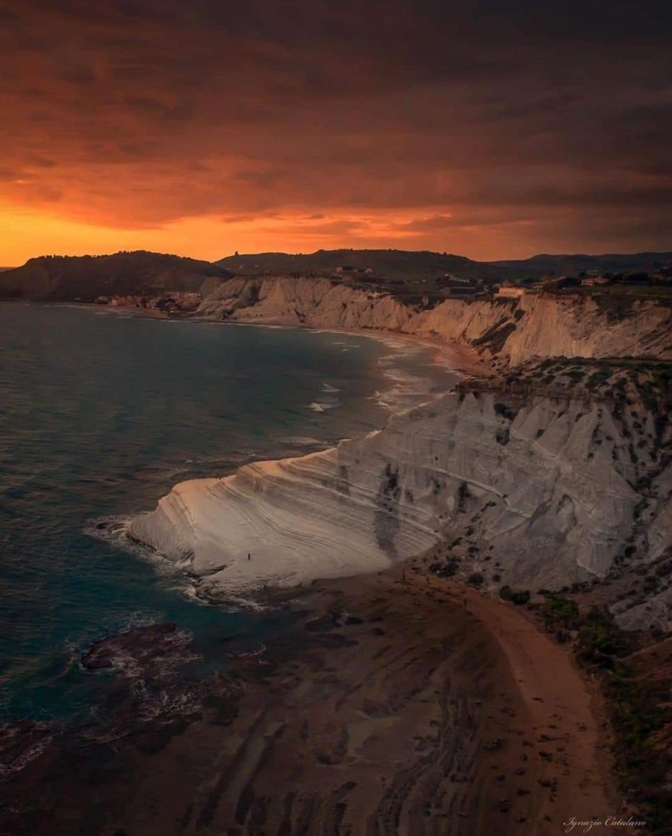 Tramonto sulla Scala dei Turchi