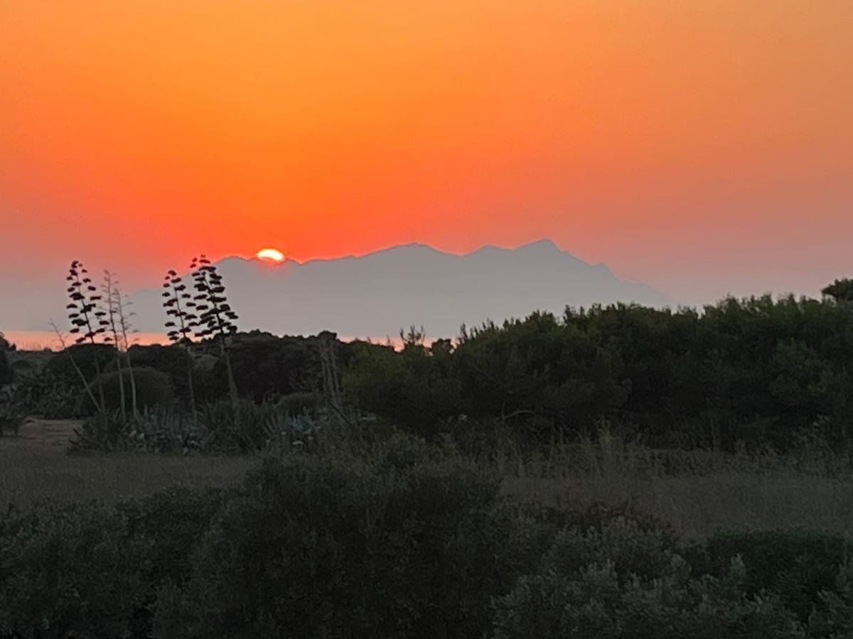tramonto vista marettimo vista dal terrazzo