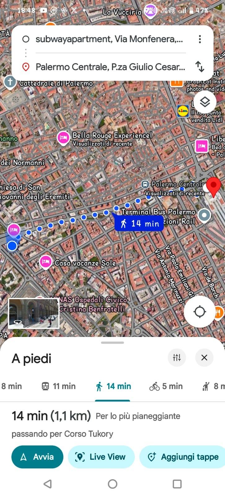 Come raggiungere la struttura dalla stazione centrale
