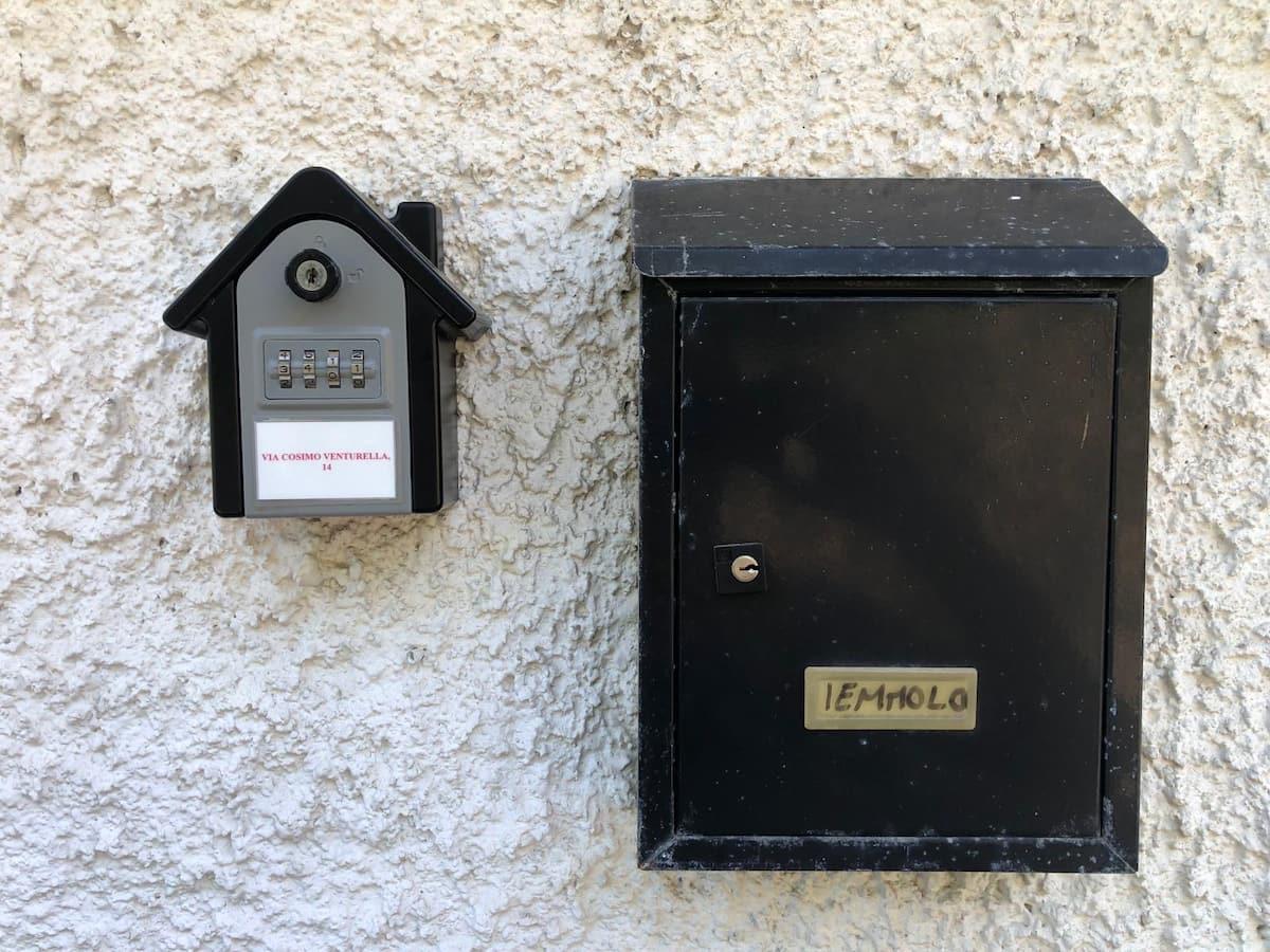 cassettina per ritiro chiavi