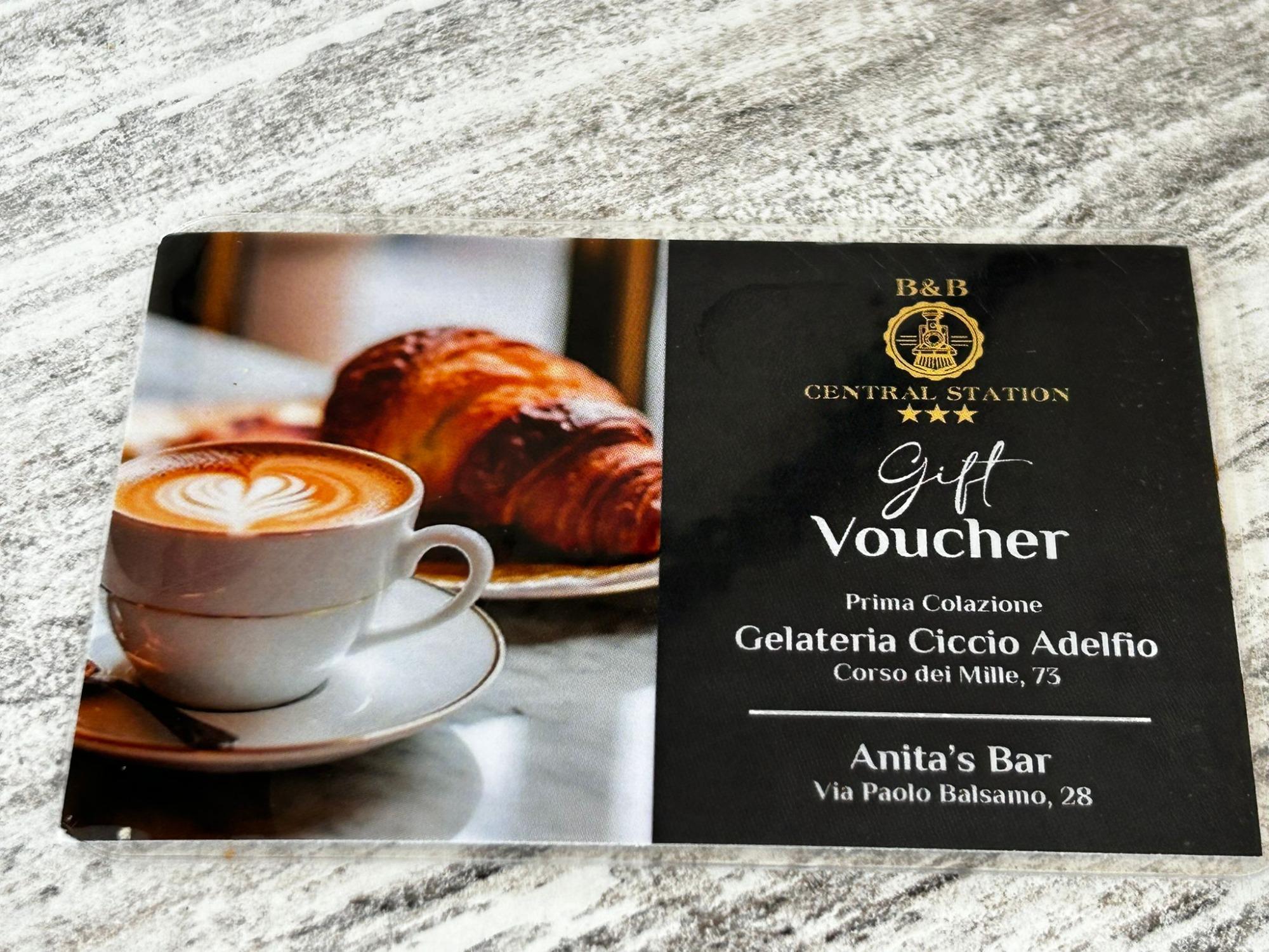 Gift voucher colazione