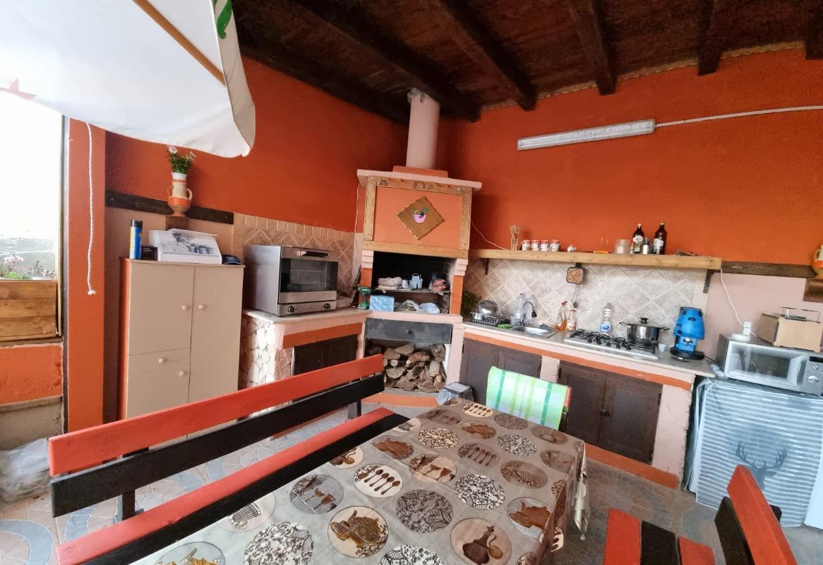 terrazzo della tripla. Cucina e barbecue